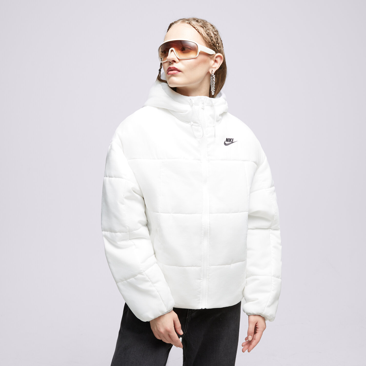 Kurtka zimowa damska NIKE KURTKA ZIMOWA W NSW TF THRMR FB7672-100 BIAŁY