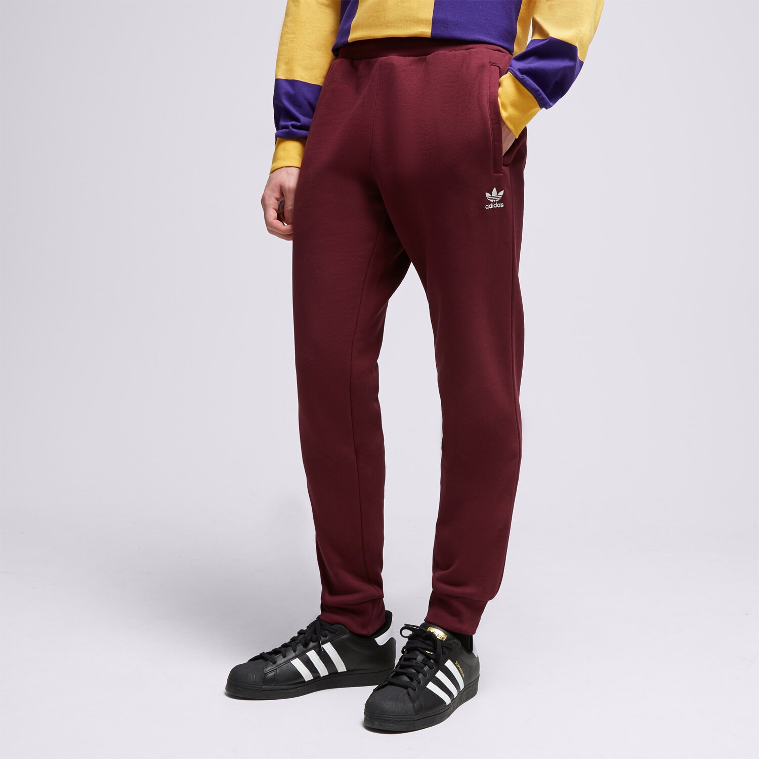 Spodnie sportowe męskie ADIDAS SPODNIE ESSENTIALS PANT IM2099 BORDOWY