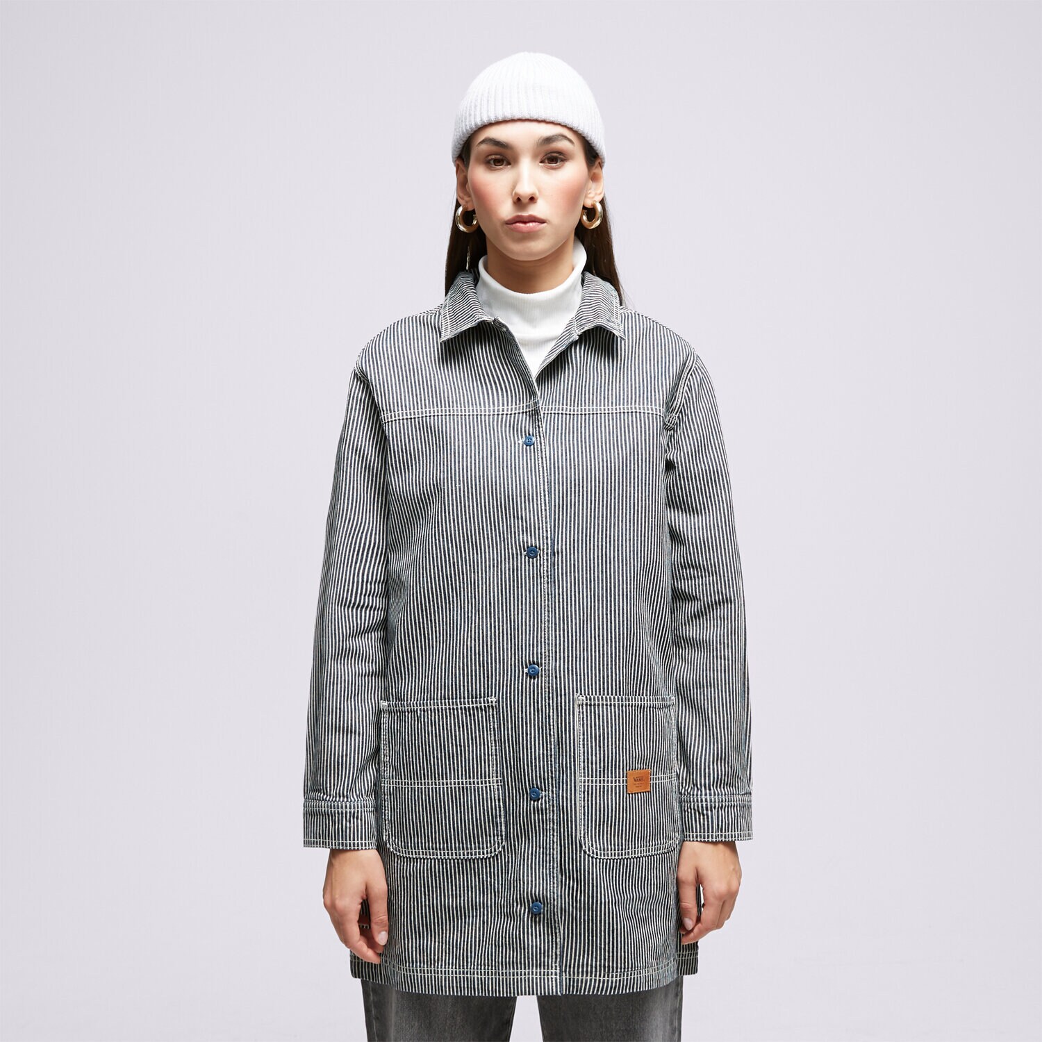 Modna sukienka sportowa VANS SUKIENKA GROUND WORK DUSK DOWNER VN00075UIND1 NIEBIESKI