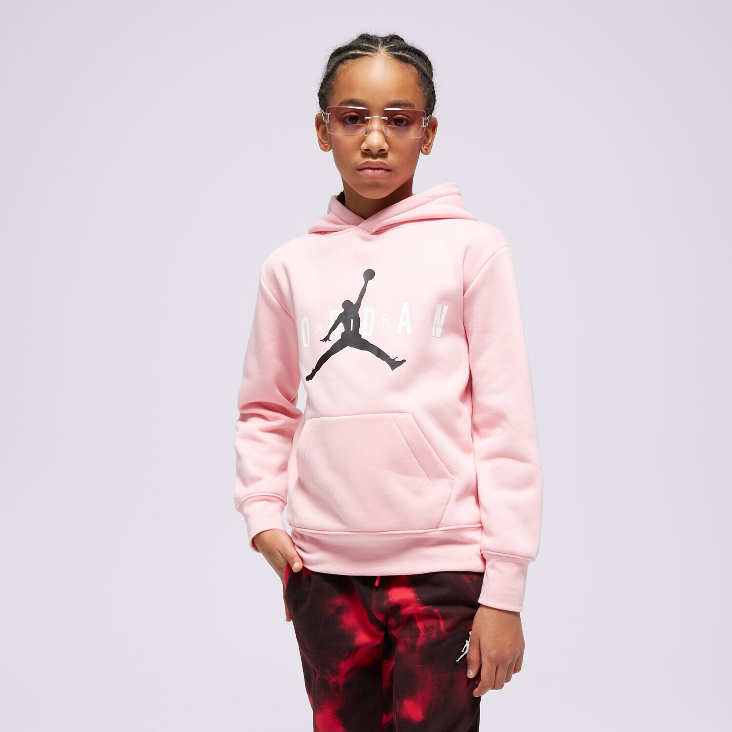 Sportowa bluza dziecięca JORDAN BLUZA Z KAPTUREM JDB JUMPMAN SUSTAINABLE BOY 95B910-A0W MULTICOLOR