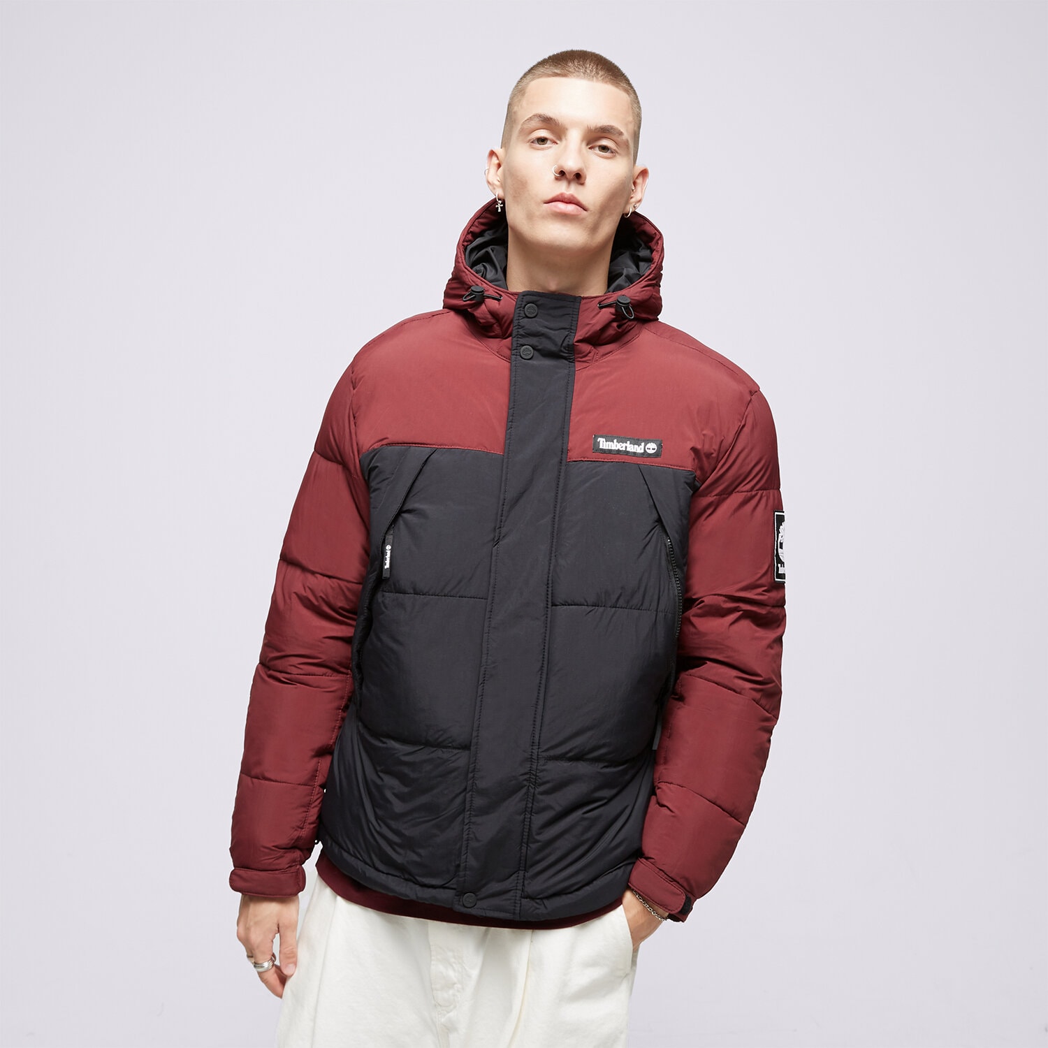 Kurtka zimowa męska TIMBERLAND KURTKA PUCHOWA DWR OUTDOOR ARCHIVE TB0A6S41DX61 BORDOWY