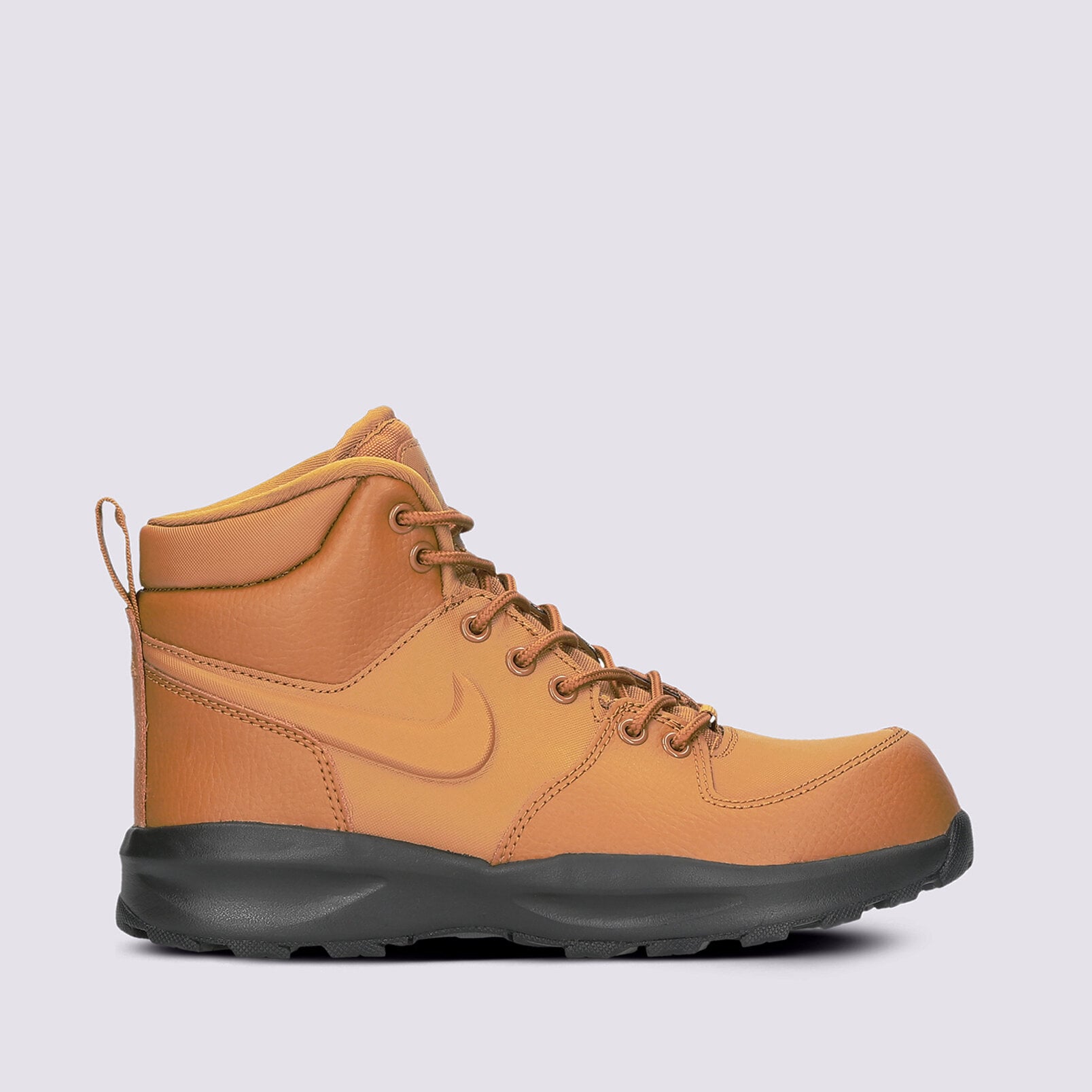 Buty zimowe, trekkingowe, outdoor dla dzieci NIKE MANOA LEATHER BQ5372-700 BRĄZOWY