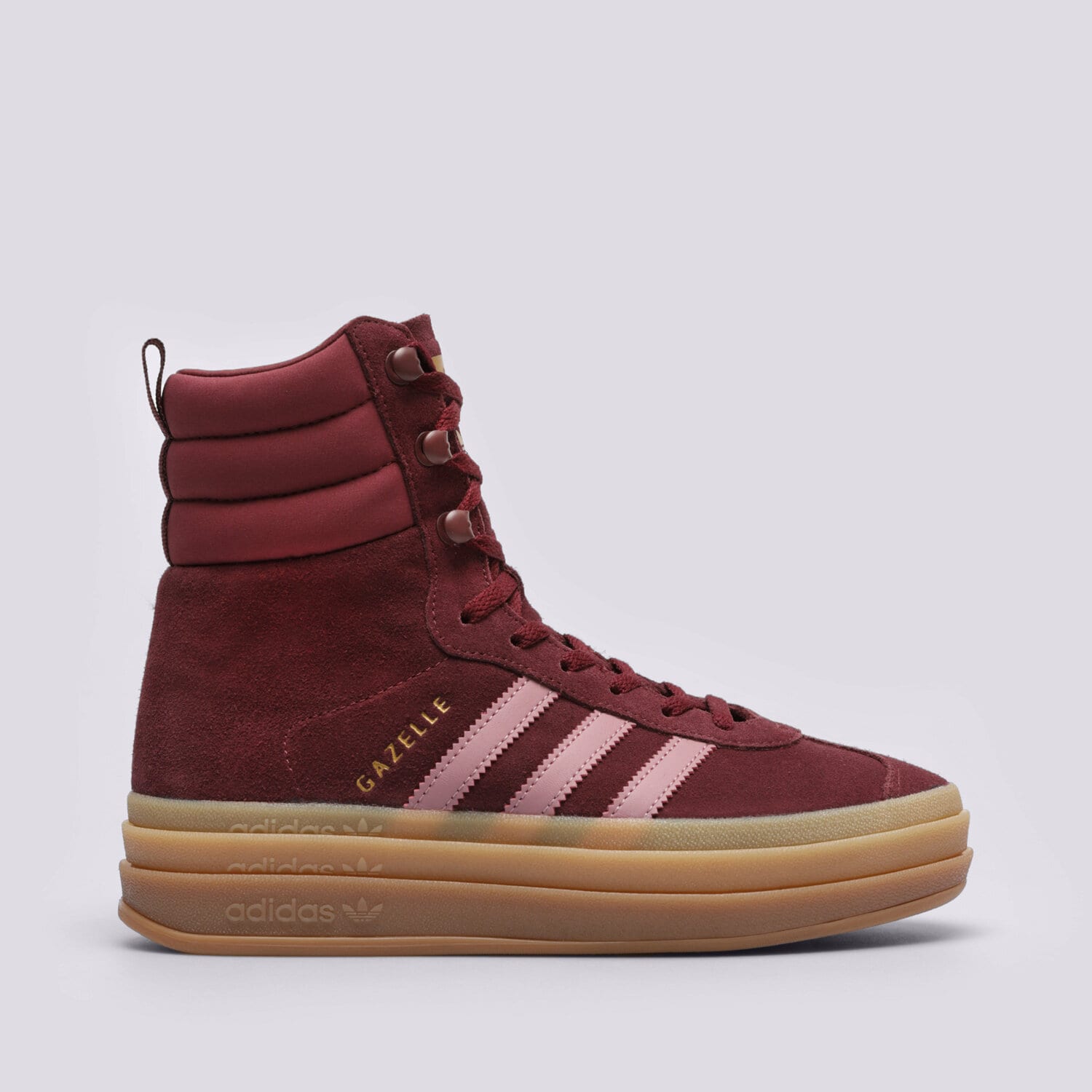 Buty zimowe damskie ADIDAS GAZELLE BOOT W ID6882 BORDOWY