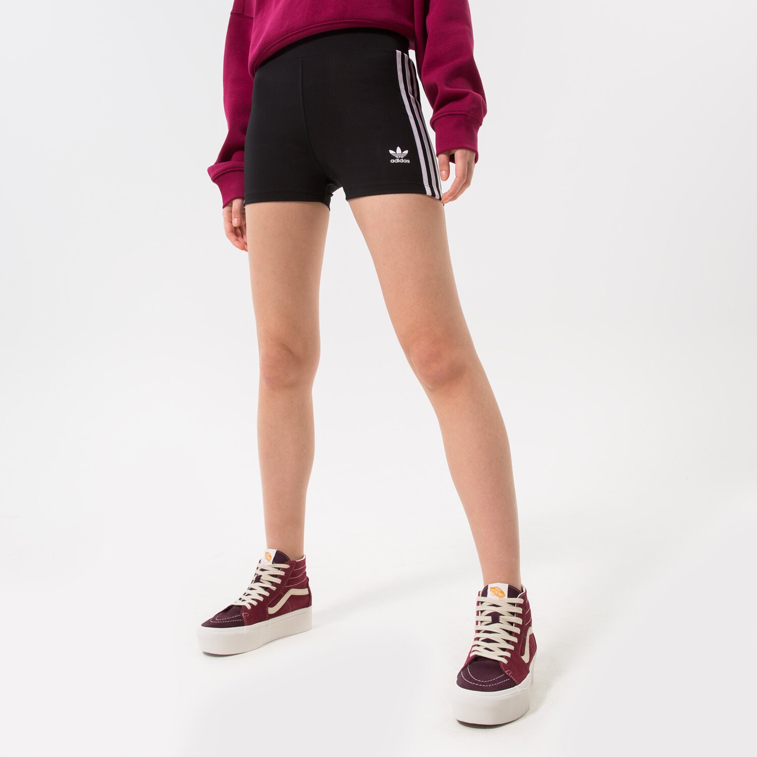 Krótkie spodenki, szorty damskie ADIDAS SZORTY H59866 H59866 CZARNY