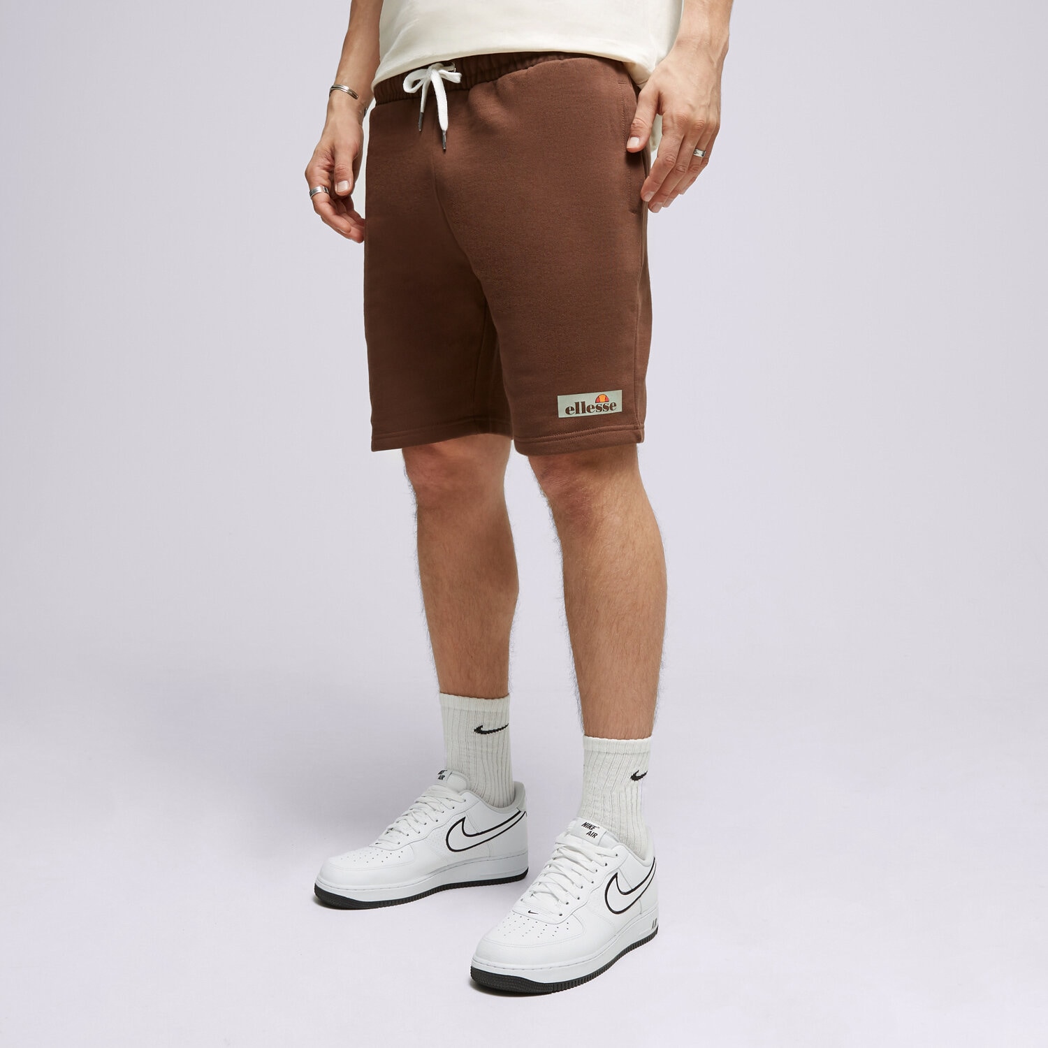 Krótkie spodenki, szorty męskie ELLESSE SZORTY LINDO SHORT BRWN SHP15781200 BRĄZOWY