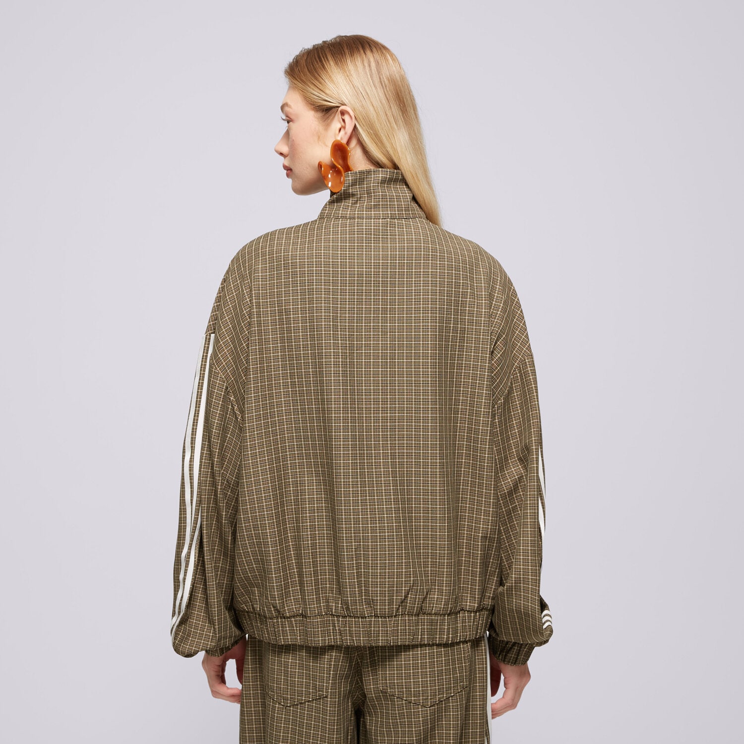 Bluza damska ADIDAS BLUZA ROZPINANA CHECKS TT LE8306 KHAKI