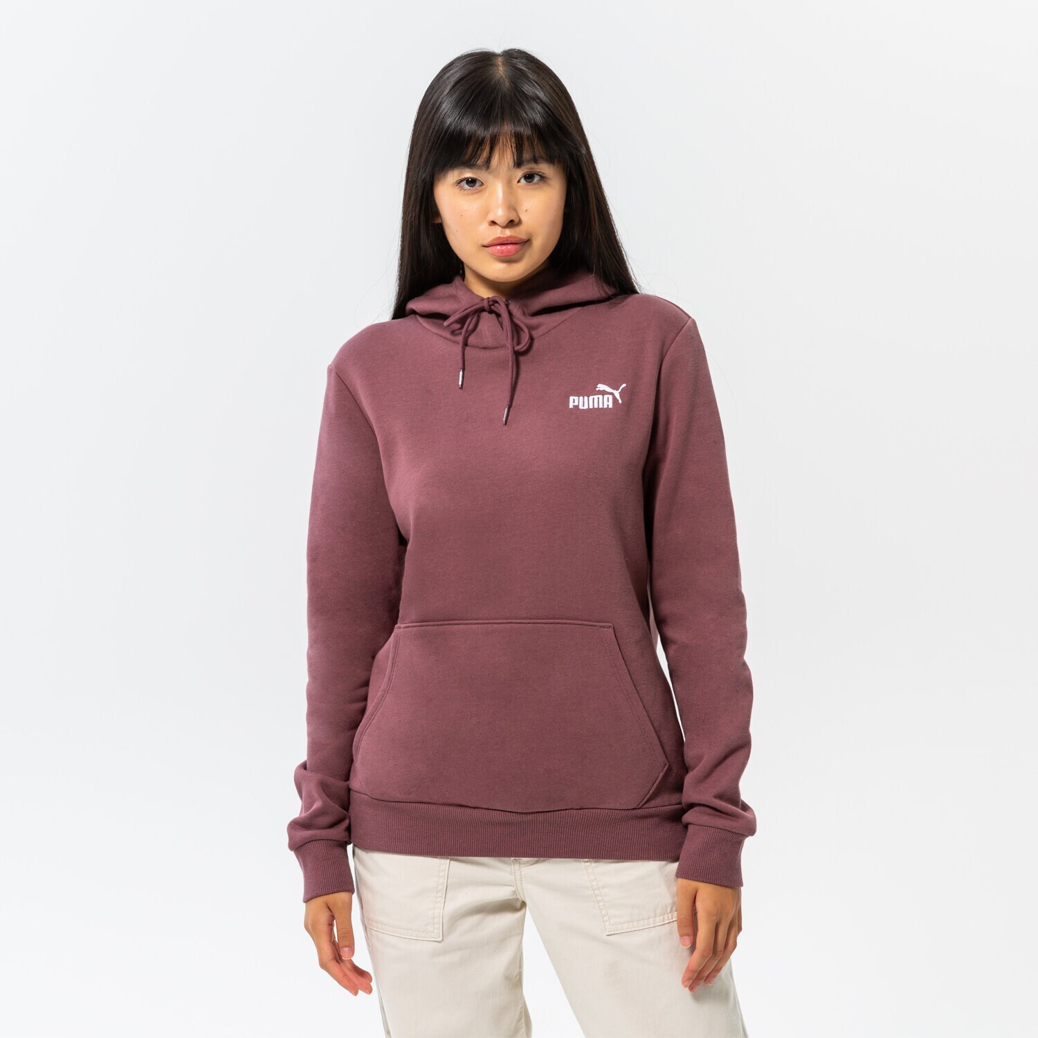 Bluza damska PUMA BLUZA Z KAPTUREM ESS+ EMBROIDERY HOODIE FL 670004 75 BORDOWY
