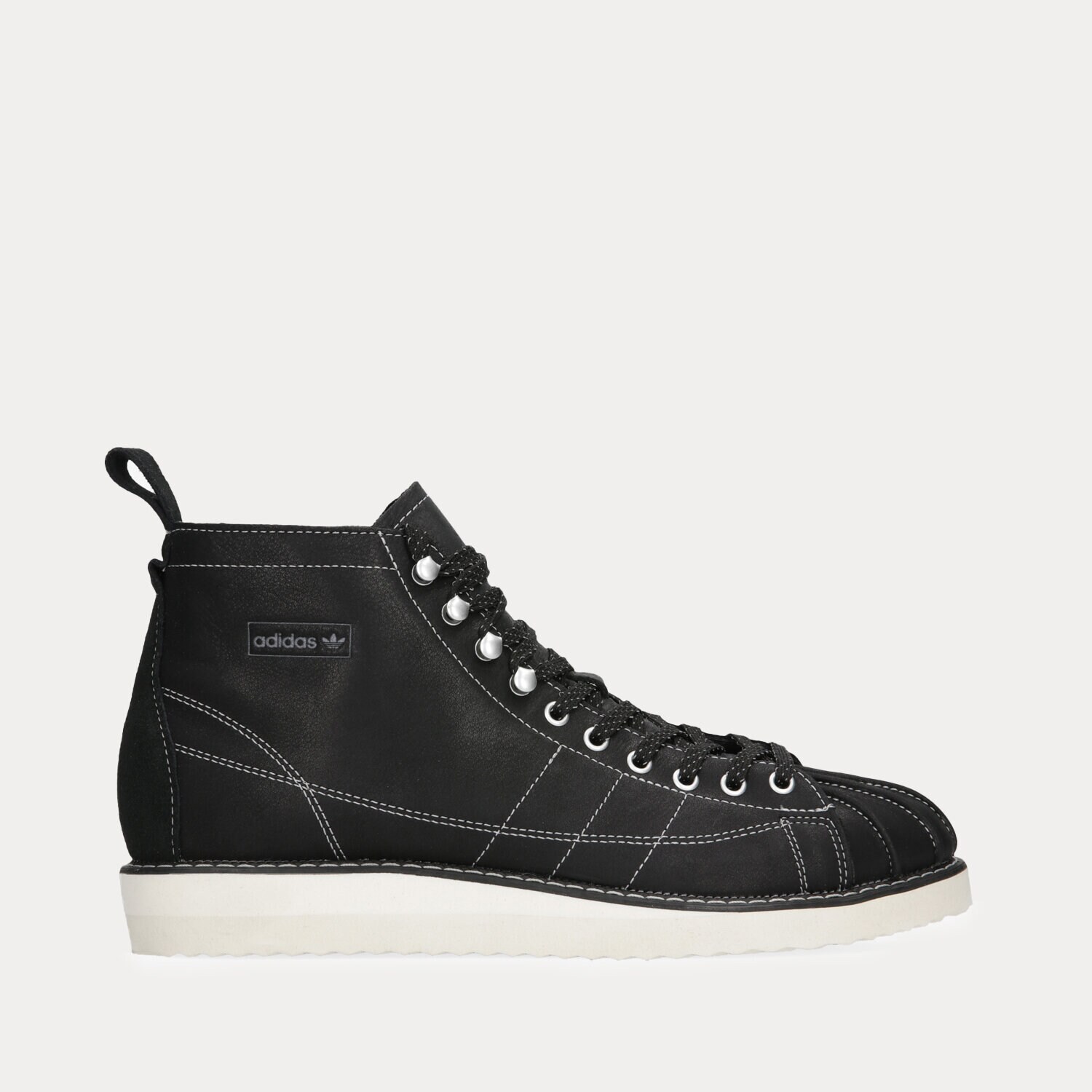 Buty sneakersy męskie ADIDAS SUPERSTAR BOOT H00241 CZARNY