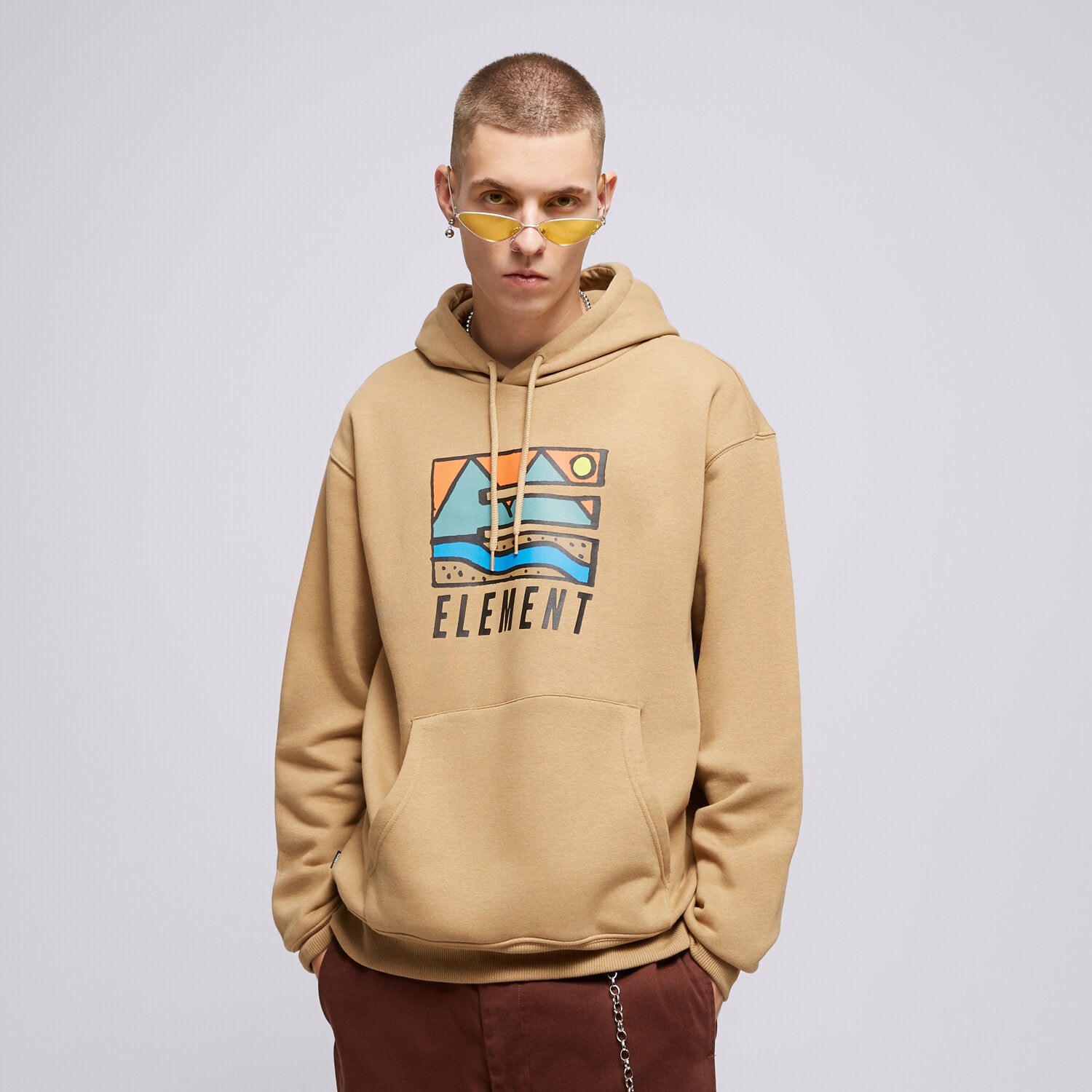Bluza męska ELEMENT BLUZA Z KAPTUREM TREKKA HOOD ELYSF00204-KHA KHAKI