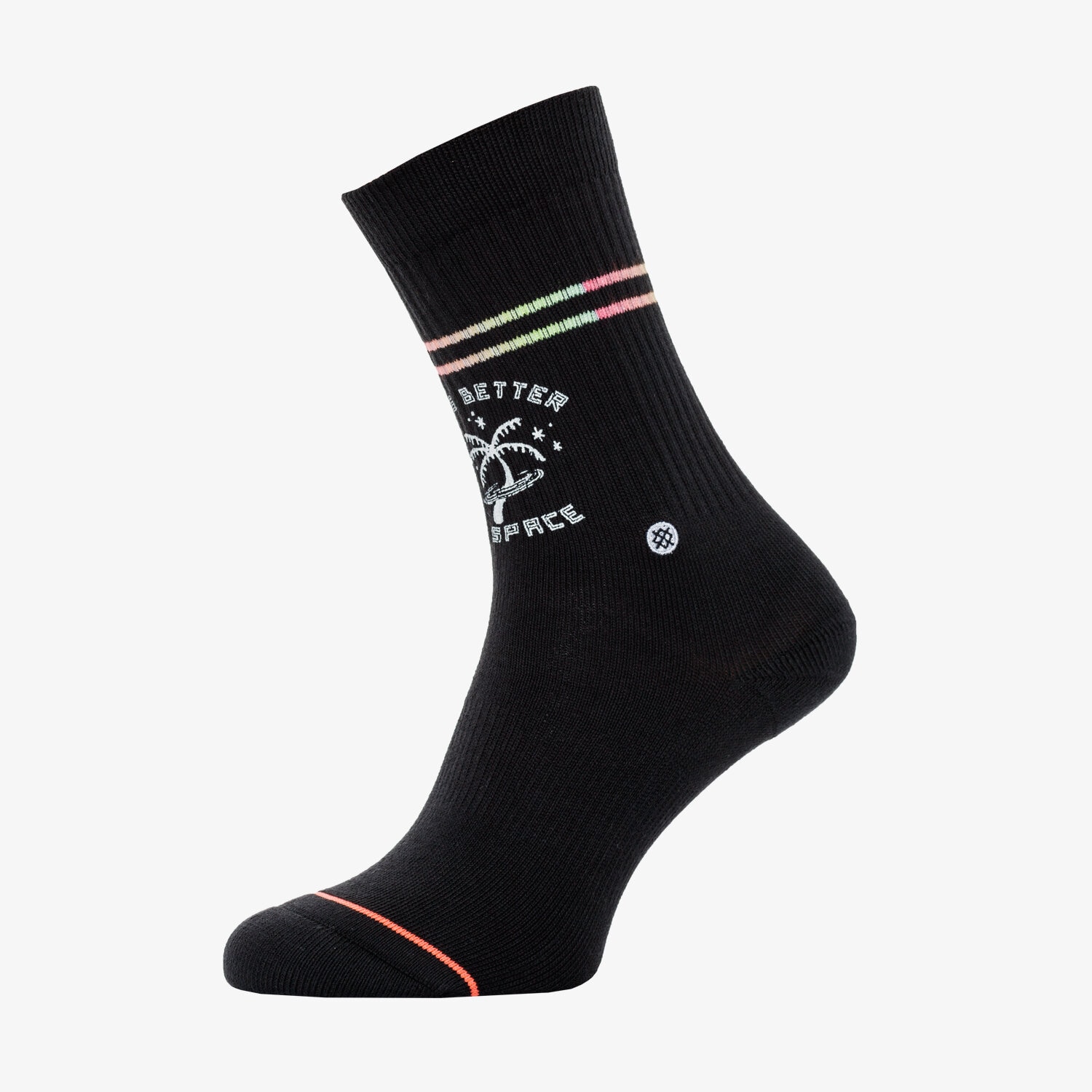 Skarpetki sportowe damskie STANCE SKARPETY PALM READER CREW W556C19PRC CZARNY