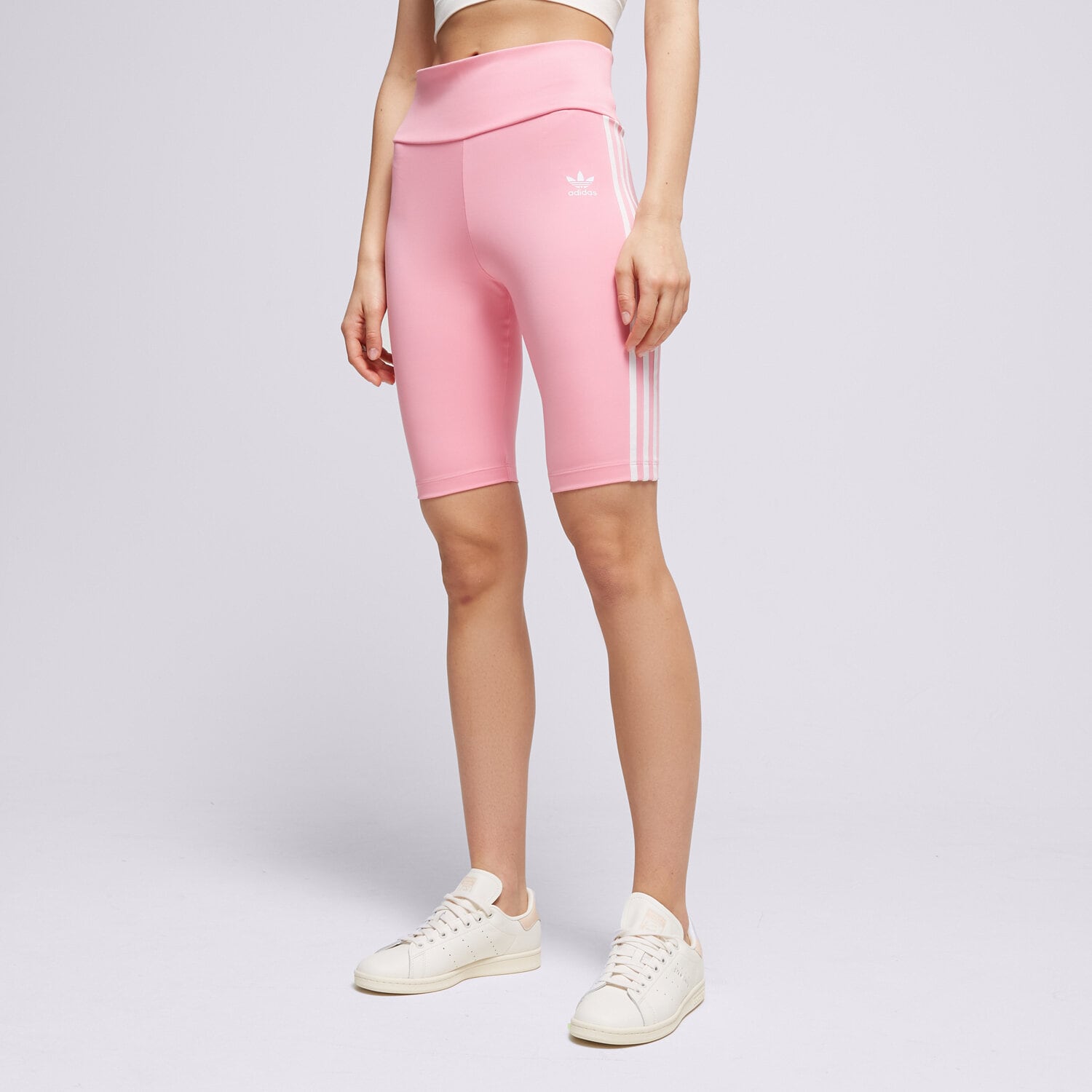 Krótkie spodenki, szorty damskie ADIDAS LEGGINGS HW SHORT TIGHTS HL6769 RÓŻOWY