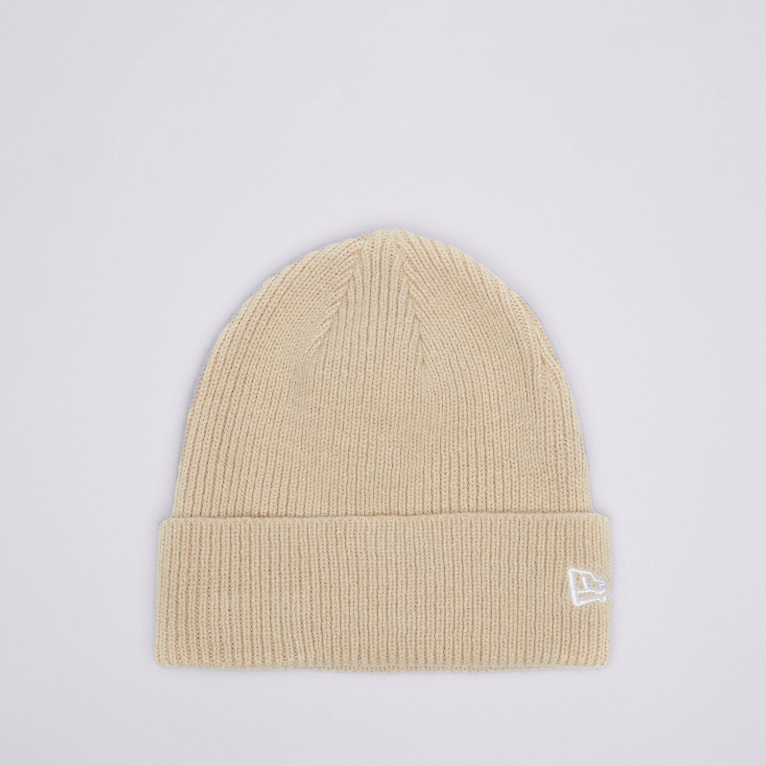 Czapka zimowa męska NEW ERA CZAPKA NE WOOL KNIT 60424812 BEŻOWY