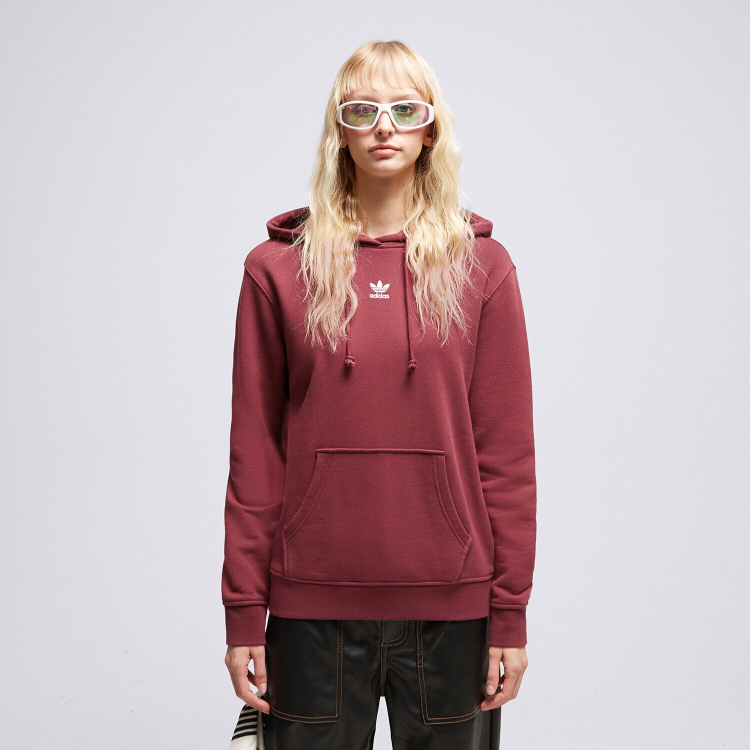 Bluza damska ADIDAS BLUZA Z KAPTUREM H06616 H06616 BORDOWY