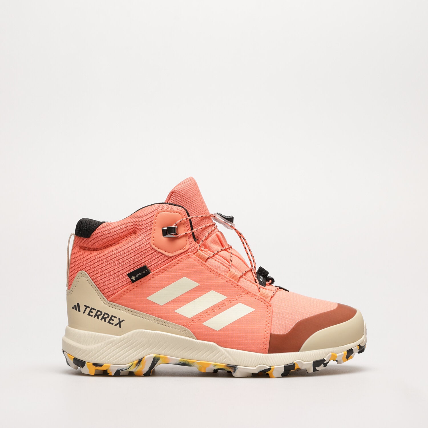 Buty zimowe, trekkingowe, outdoor dla dzieci ADIDAS TERREX MID GTX K IF7523 POMARAŃCZOWY