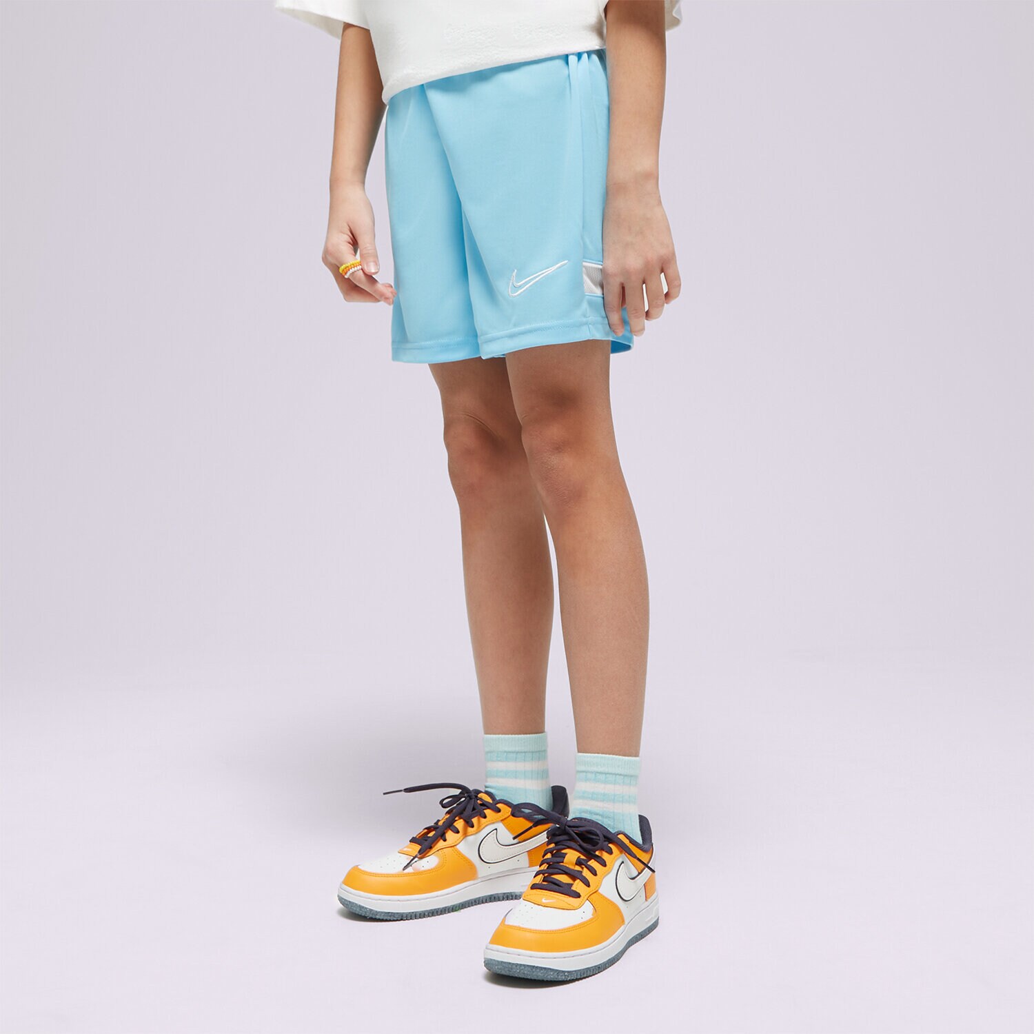 NIKE SZORTY ACADEMY SHORT SKY BOY CW6109-499 NIEBIESKI