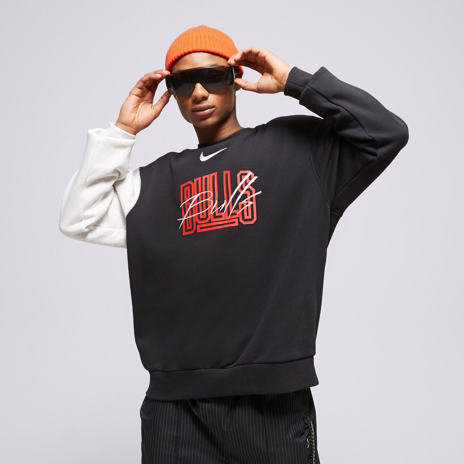 Bluza męska NIKE BLUZA CHI M NK FLC CREW CTS GX NBA DR9339-010 CZARNY