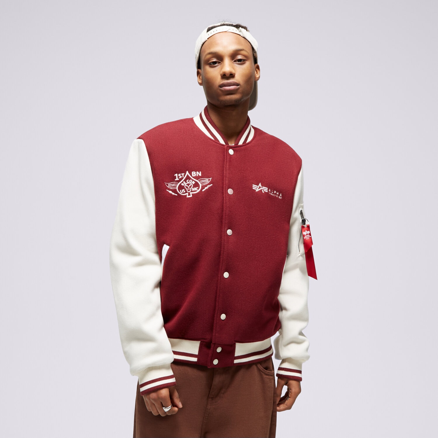 Kurtka zimowa męska ALPHA INDUSTRIES KURTKA VARSITY AIR FORCE 138107142 BORDOWY