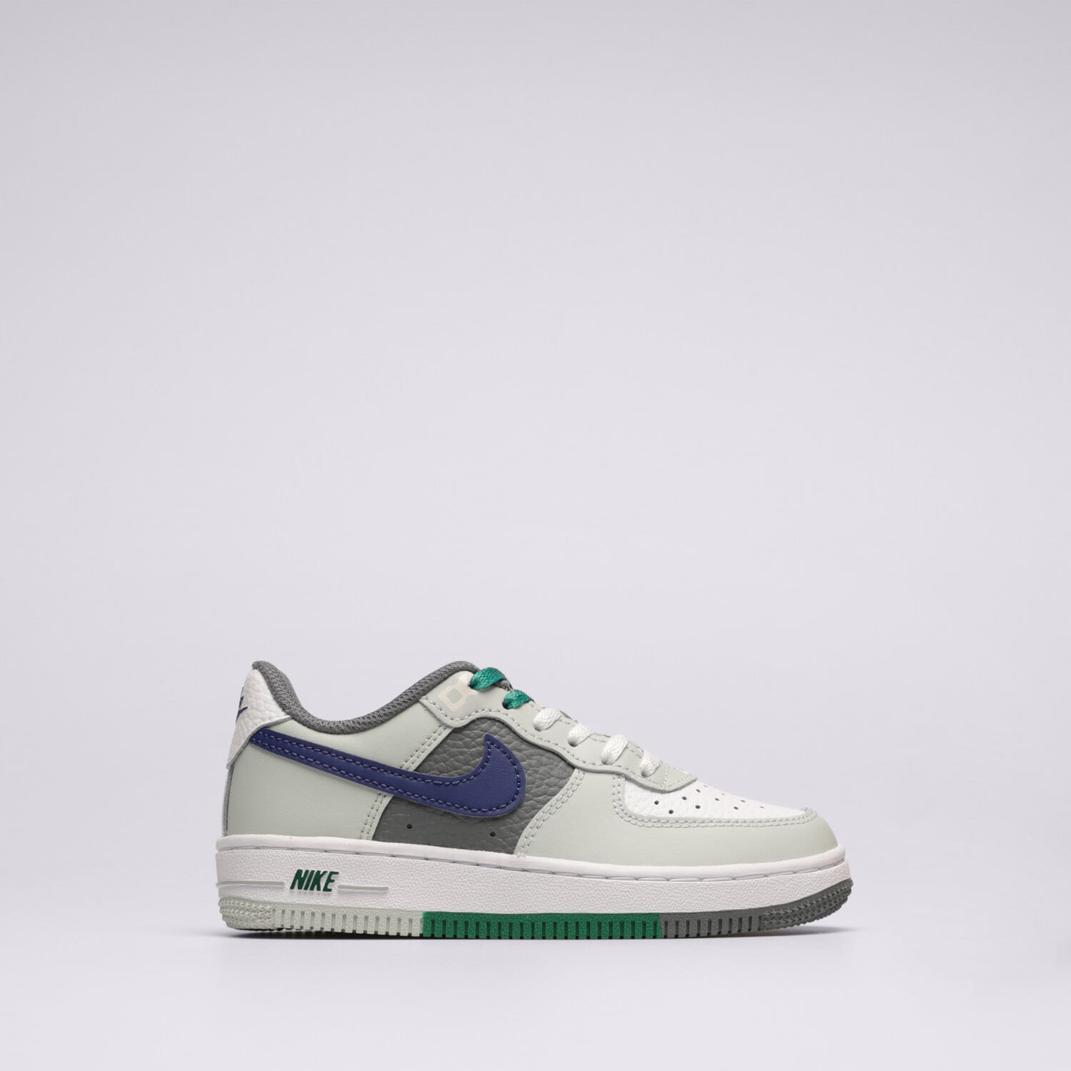 Buty sneakersy dla dzieci NIKE FORCE 1 LV8 FB9501-001 SZARY