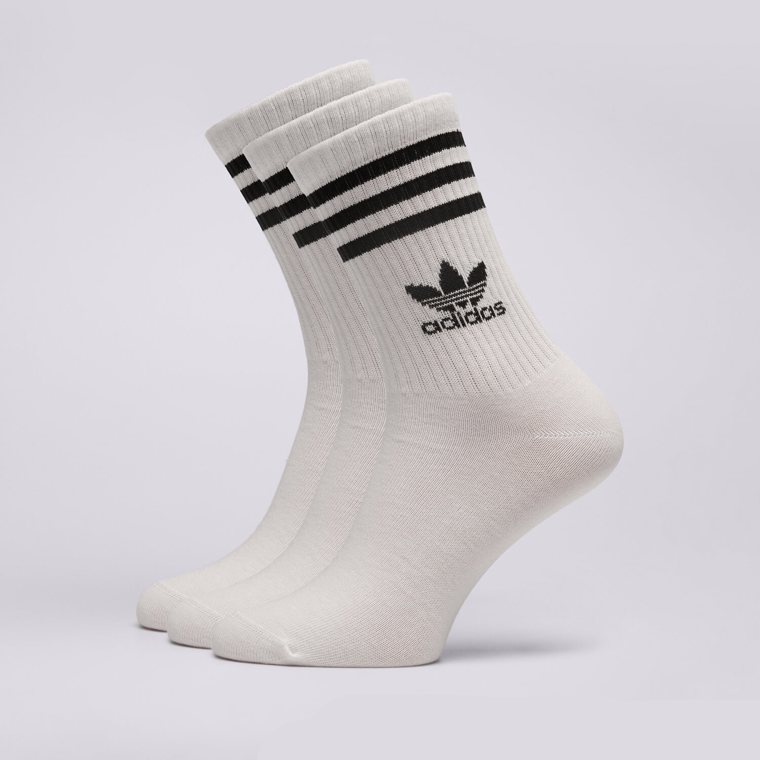 Skarpetki sportowe damskie ADIDAS SKARPETY CREW SOCK 3STR IJ0733 BIAŁY