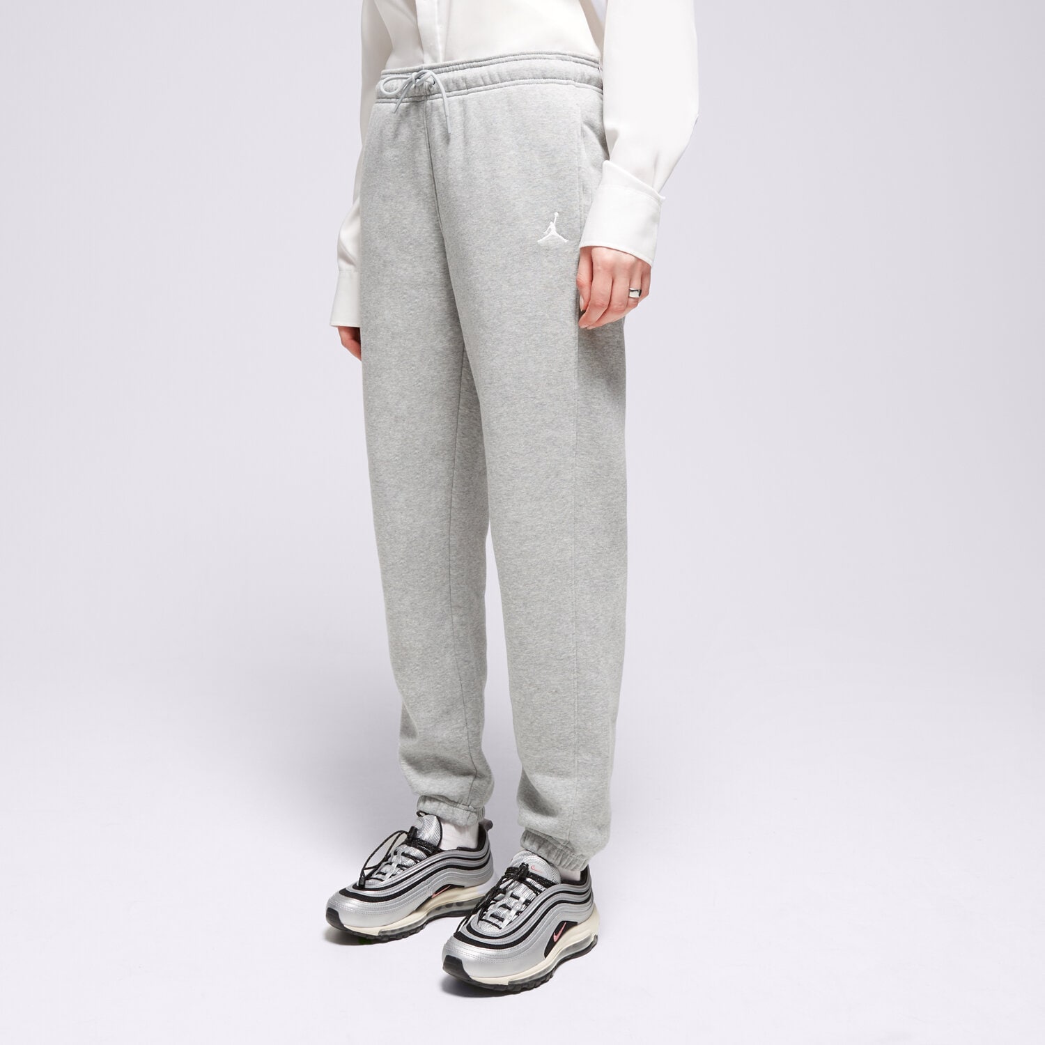 Spodnie sportowe damskie JORDAN SPODNIE W J BRKLN FLC PANT 2 FN4494-063 SZARY