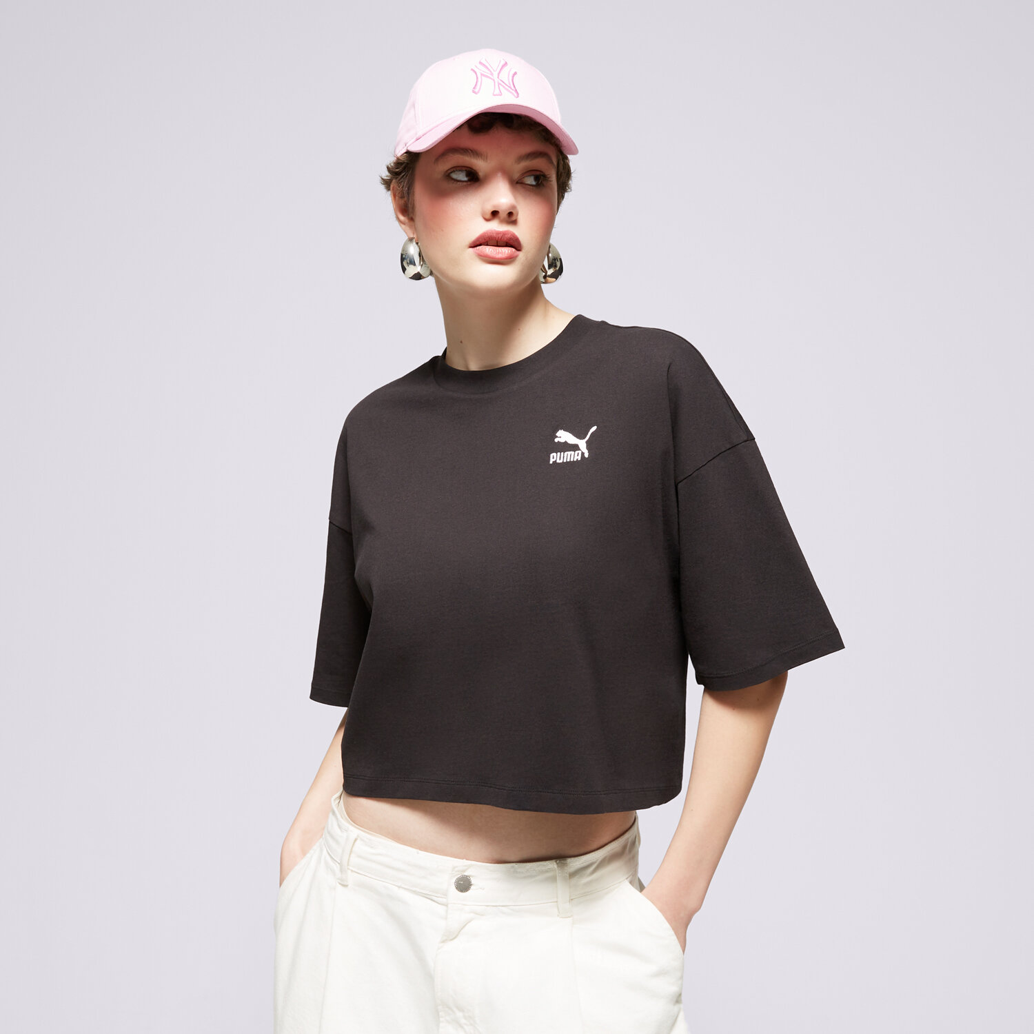 Koszulka, t-shirt damski PUMA T-SHIRT BETTER CLASSICS OVERSIZED 62422601 CZARNY