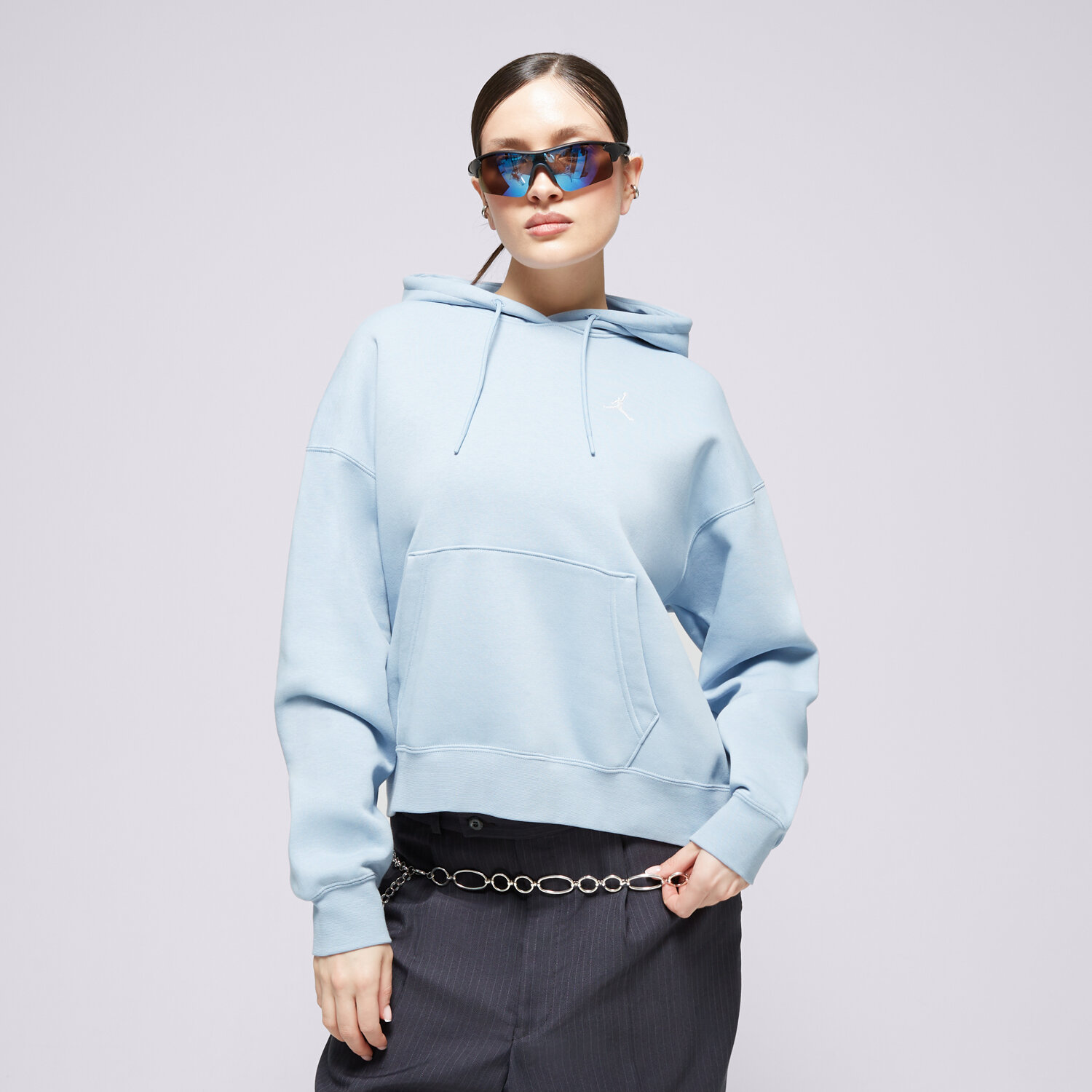 Bluza damska JORDAN BLUZA Z KAPTUREM W J BRKLN FLC PO 2  FN4488-436 NIEBIESKI