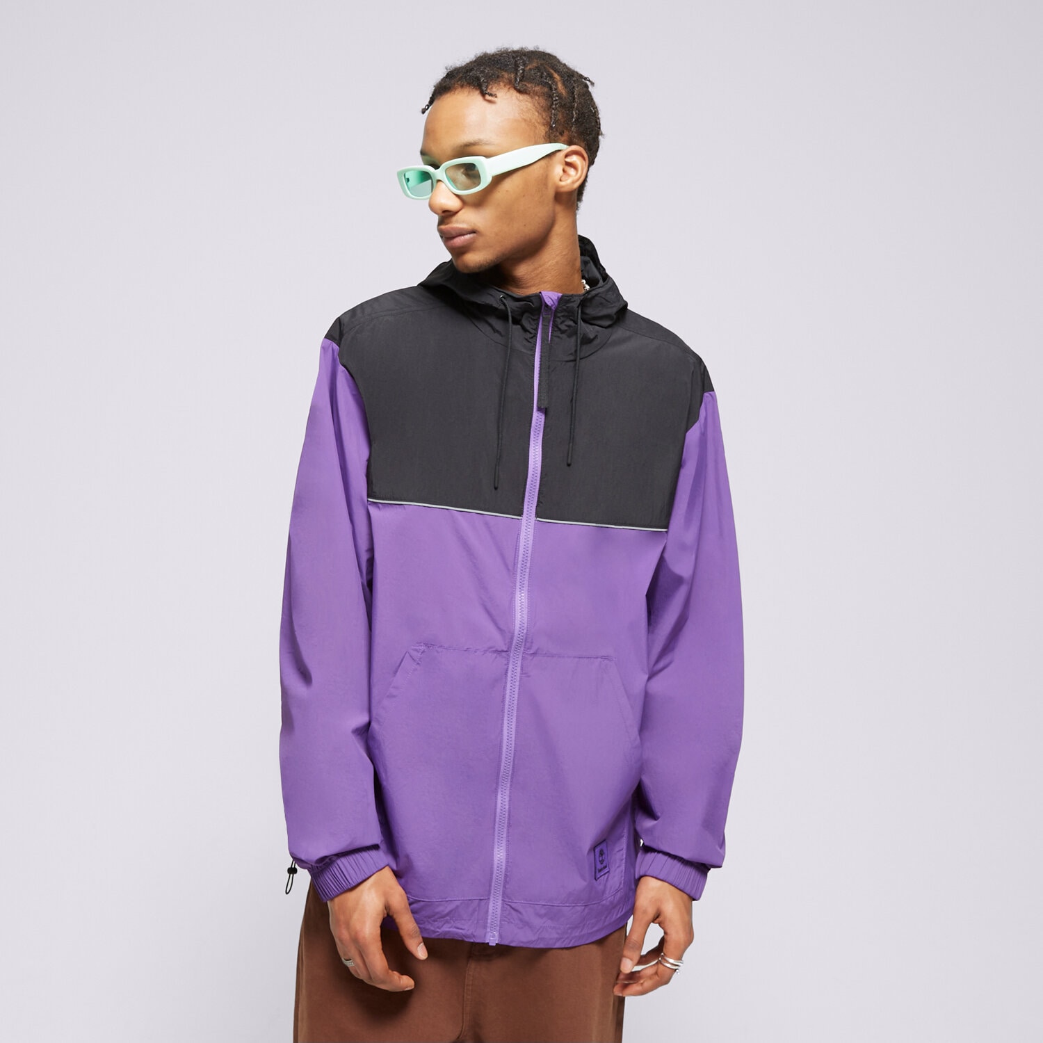 Kurtka wiosenna / jesienna męska TIMBERLAND KURTKA WINDBREAKER FULL-ZIP JACKET TB0A5REXEJ91 FIOLETOWY