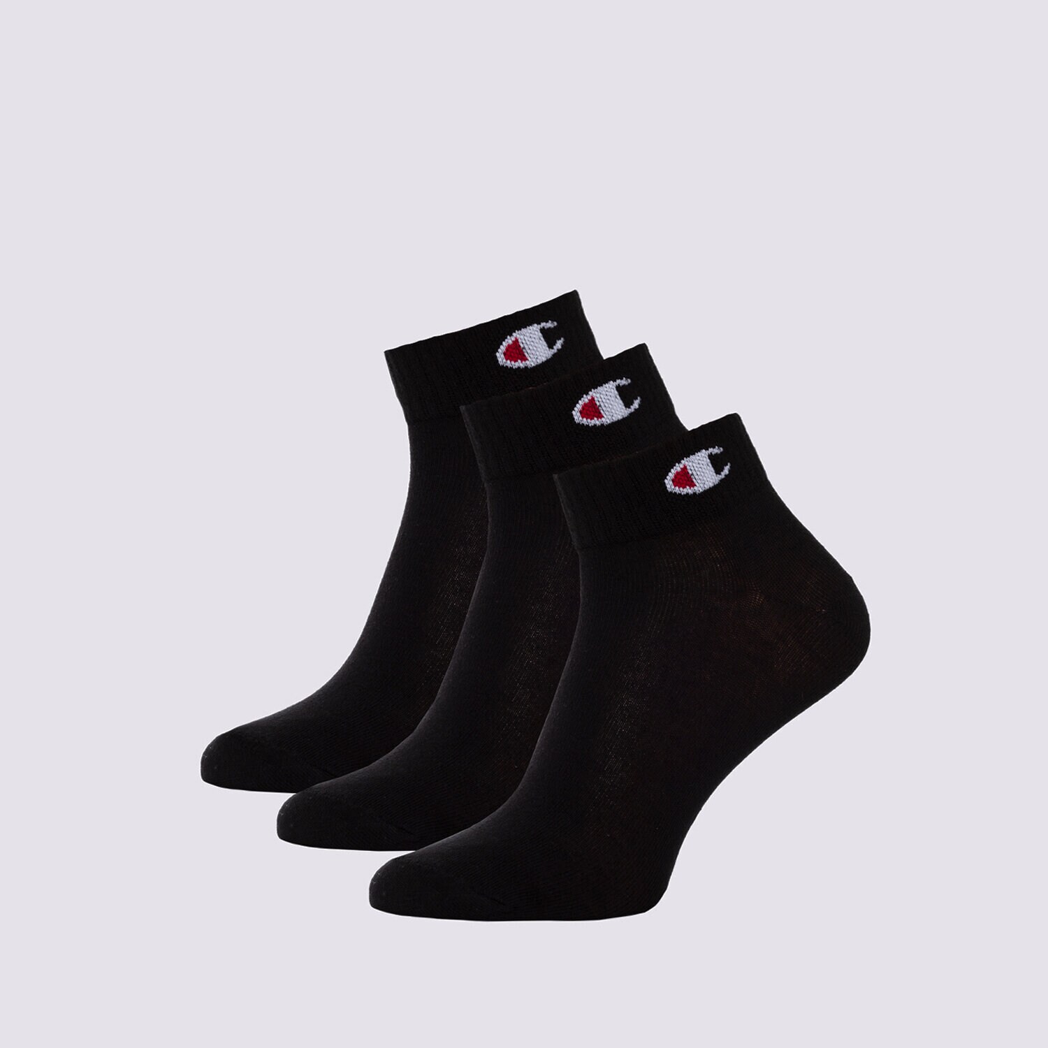 Skarpetki sportowe damskie CHAMPION SKARPETY 3PK QUARTER SOCKS U24559KK001 CZARNY