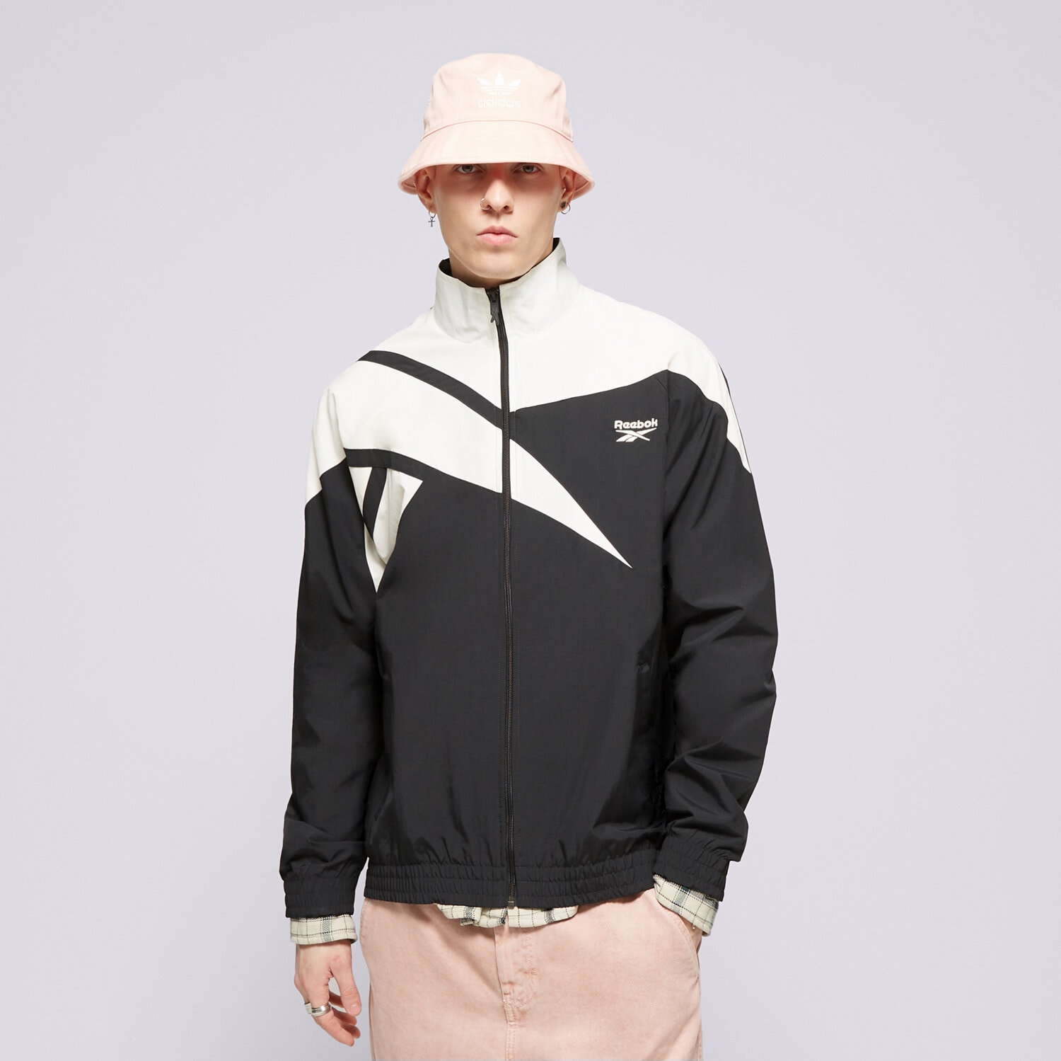 Kurtka wiosenna / jesienna męska REEBOK KURTKA CL F FR TRACKTOP 100022969 CZARNY