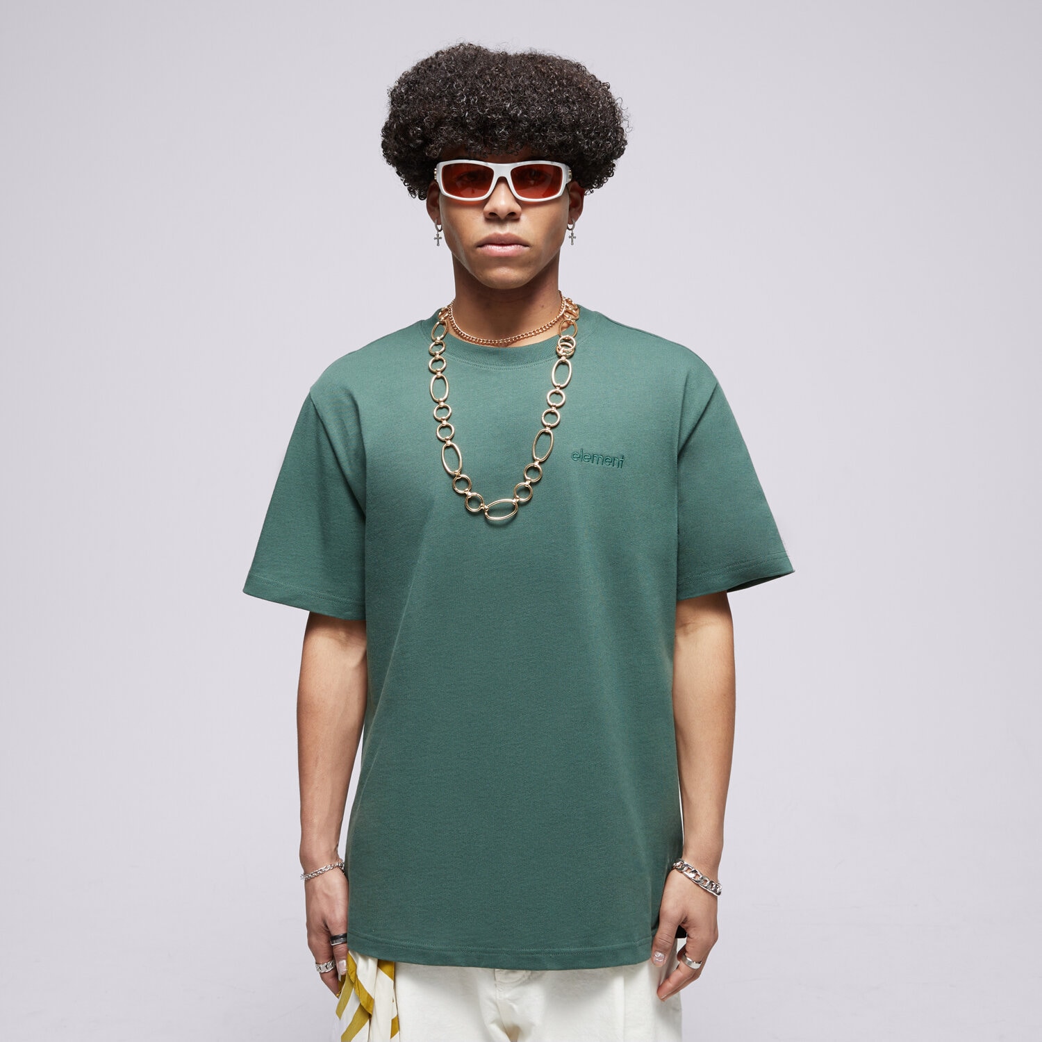 Koszulka, t-shirt sportowy męski ELEMENT T-SHIRT CRAIL 3.0 SS ELYKT00120-GRT0 ZIELONY