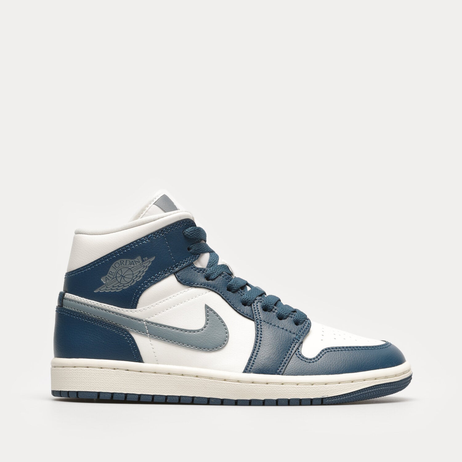 Buty sneakersy damskie WMNS AIR JORDAN 1 MID BQ6472-414 NIEBIESKI