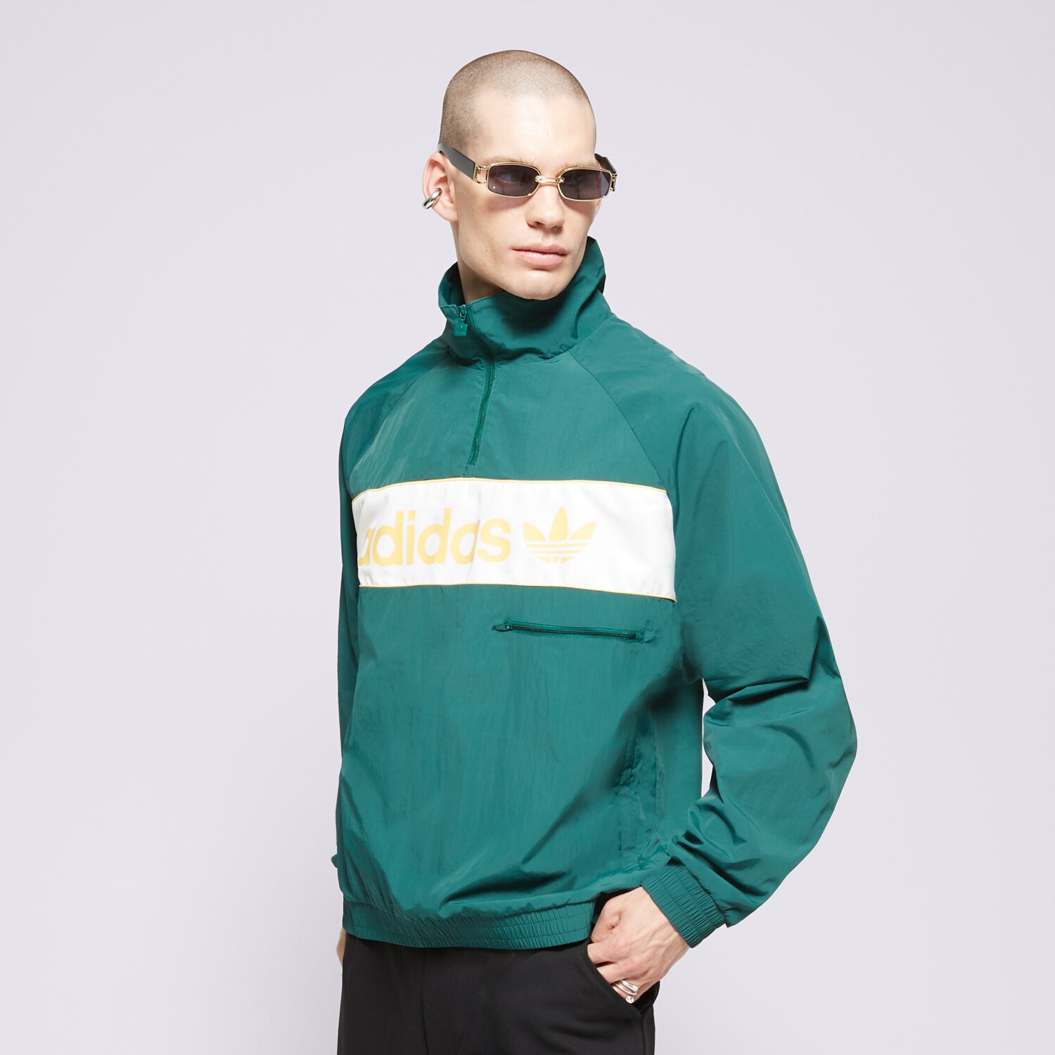 Bluza męska ADIDAS BLUZA WINDBREAKER IS3318 ZIELONY