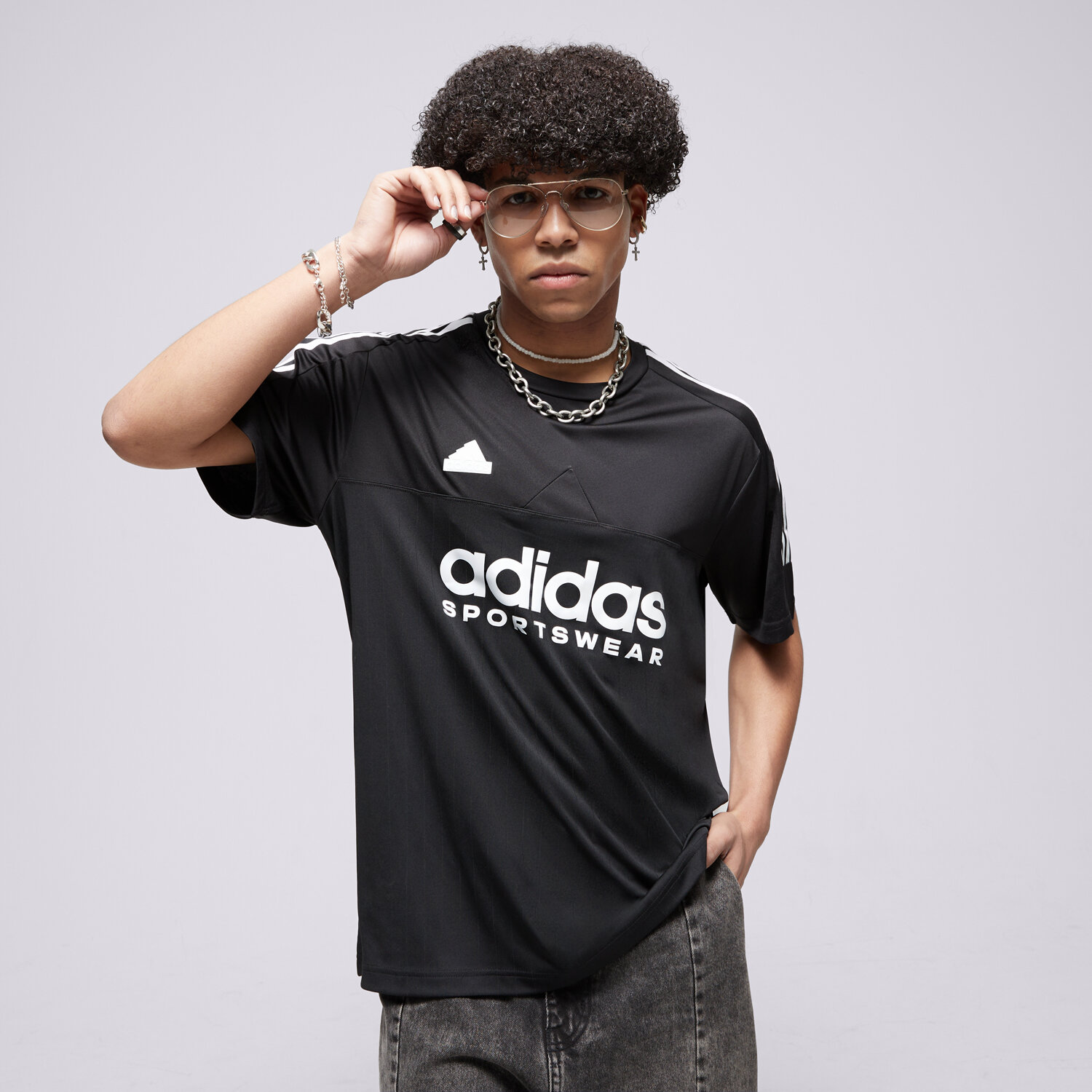 Koszulka, t-shirt sportowy męski ADIDAS T-SHIRT M TIRO TEE Q1 IP3779 CZARNY