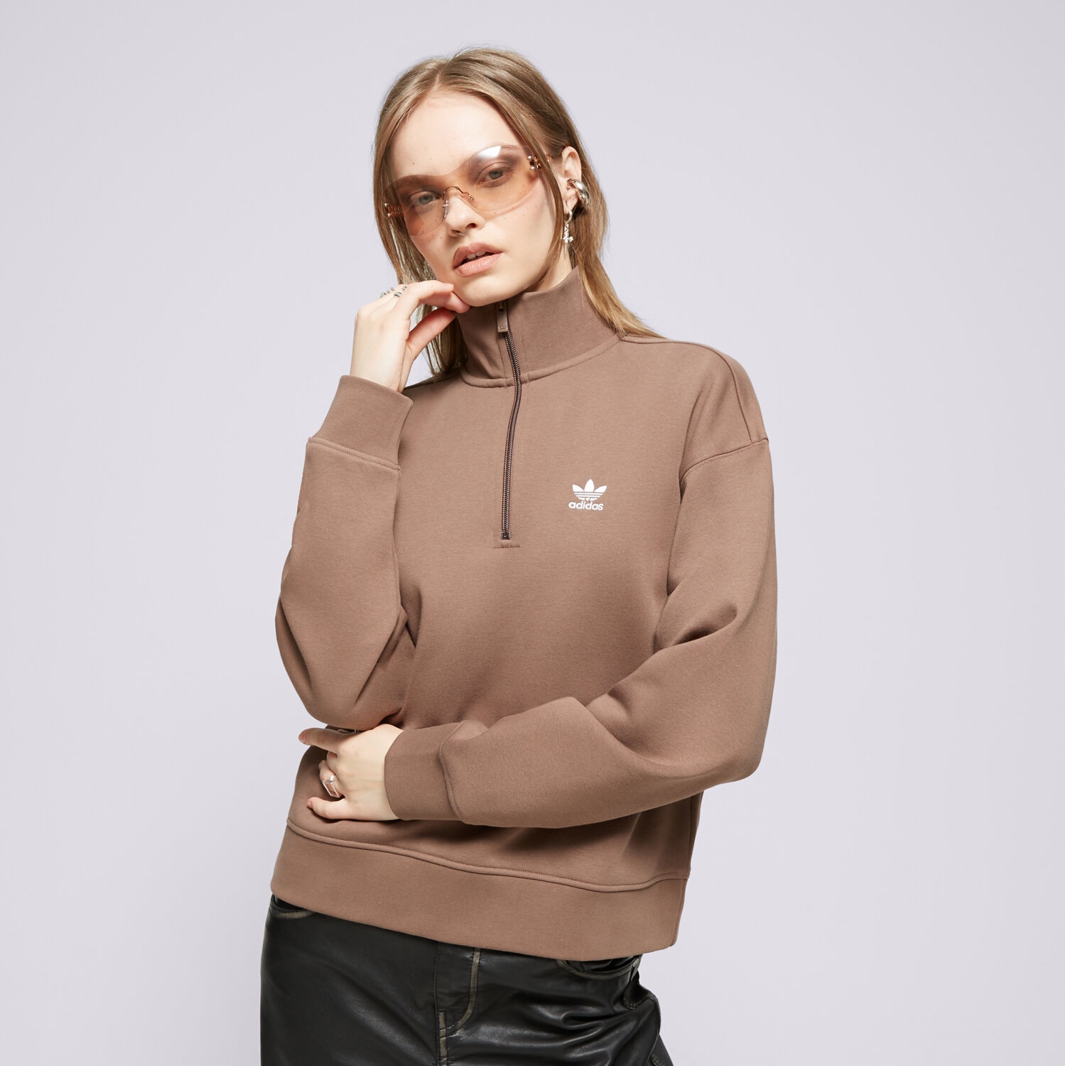 Bluza damska ADIDAS BLUZA HZ SWEATSHIRT IR5938 BRĄZOWY