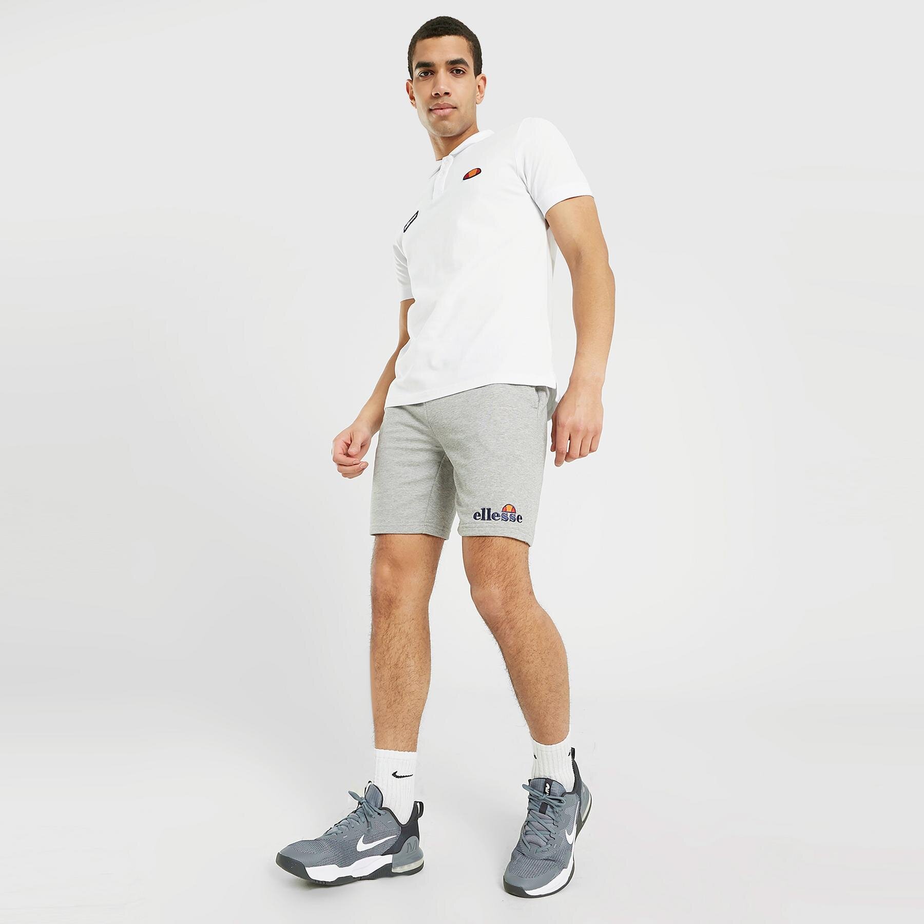 Krótkie spodenki, szorty męskie ELLESSE SZORTY SILVAN FLEECE SHORT GREY MRL SHF09162112 SZARY