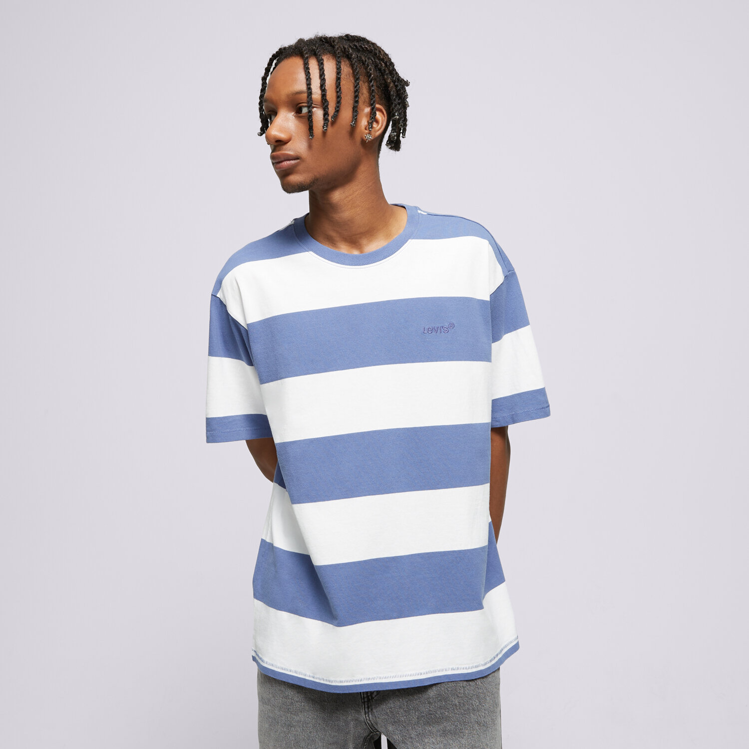 Koszulka, t-shirt sportowy męski LEVI'S T-SHIRT RED TAB VINTAGE TEE MULTI-COLOR A0637-0094 BIAŁY