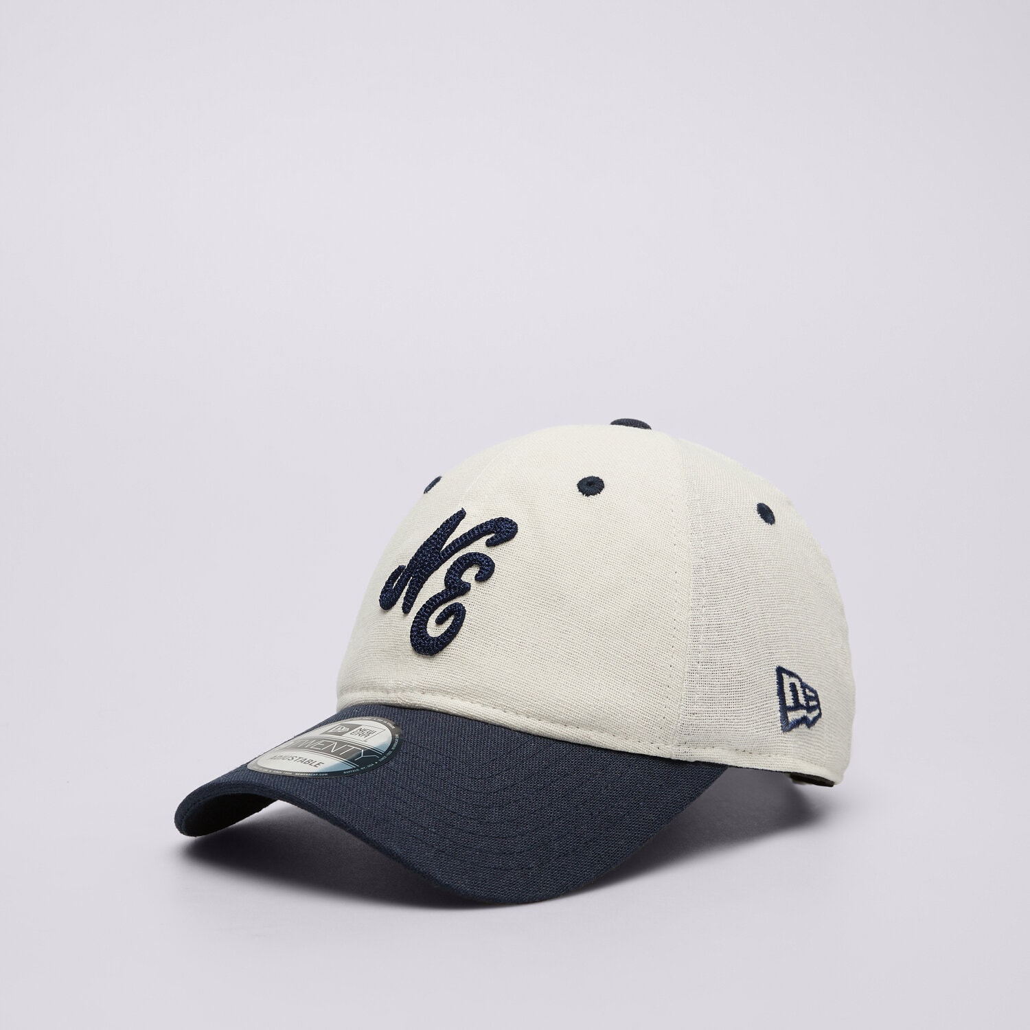Czapka z daszkiem męska NEW ERA CZAPKA LINEN SCRIPT 920 NE NONE 60503546 BIAŁY