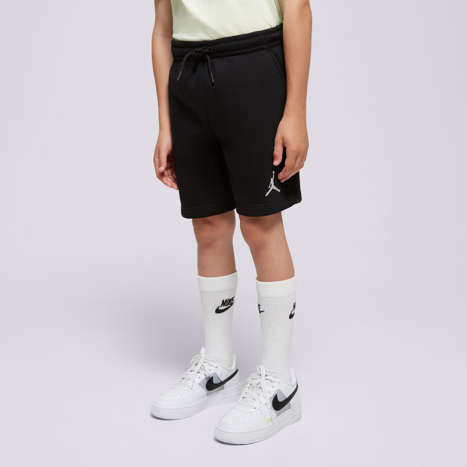 JORDAN SZORTY JDB MJ ESSENTIALS FLC SHORT BOY 95C576-023 CZARNY