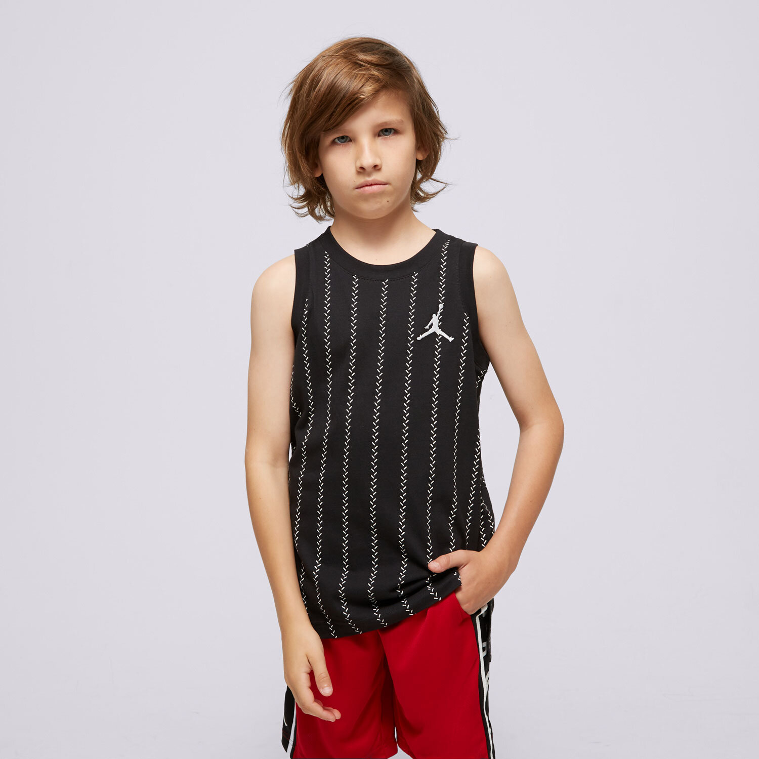 Koszulka, t-shirt dla dzieci JORDAN TANK JDB MVP 23 TANK BOY 95D124-023 CZARNY