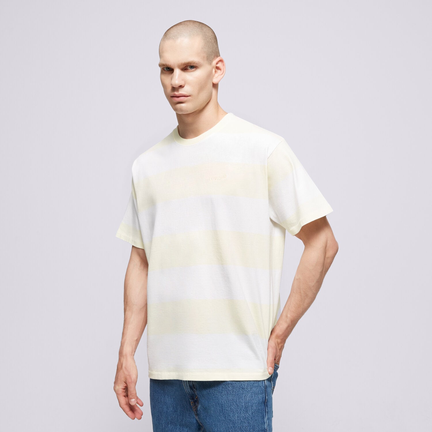 Koszulka, t-shirt sportowy męski LEVI'S T-SHIRT RED TAB VINTAGE TEE MULTI-COLOR A0637-0098 BIAŁY