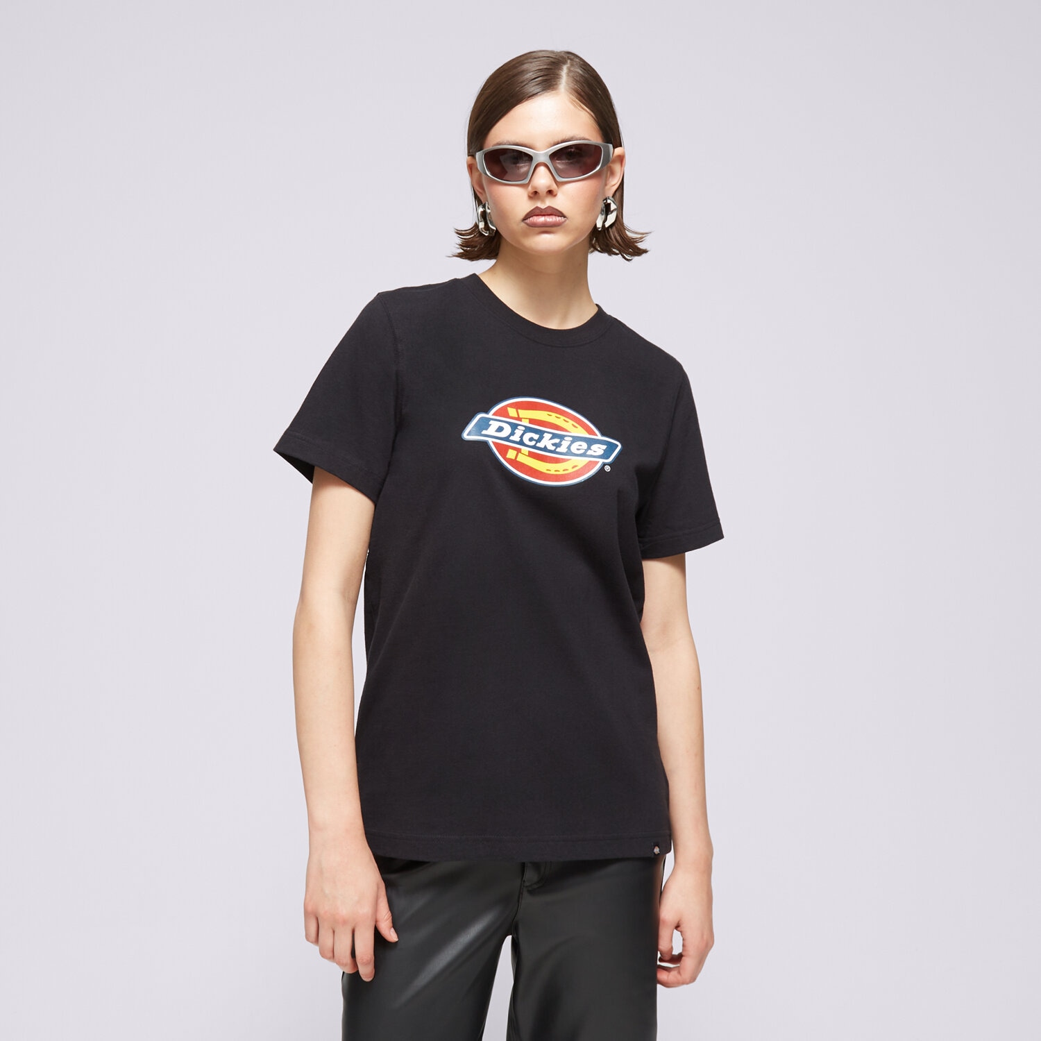 Koszulka, t-shirt damski DICKIES T-SHIRT S/S TRI-COLOR LOGO TEE DK0A4YDVBLK CZARNY