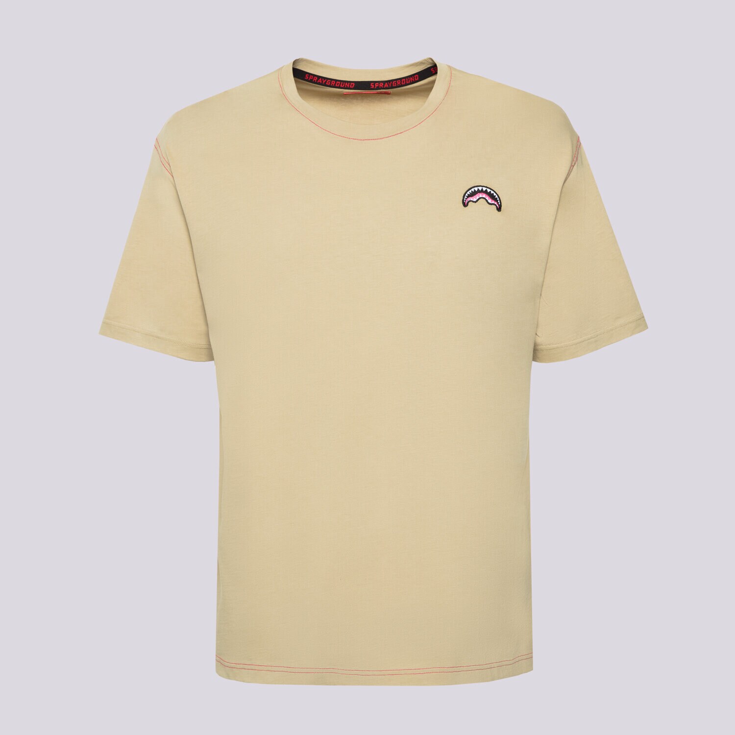 Koszulka, t-shirt sportowy męski SPRAYGROUND T-SHIRT SP182 SP182-BROWN BRĄZOWY