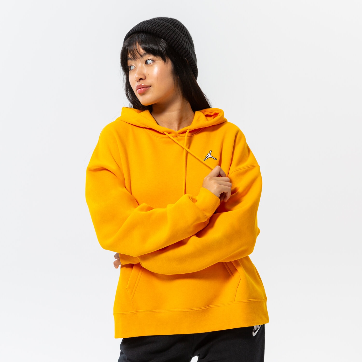 Bluza damska JORDAN BLUZA Z KAPTUREM W J FLT FLC HOODIE CORE DQ4458-705 ŻÓŁTY