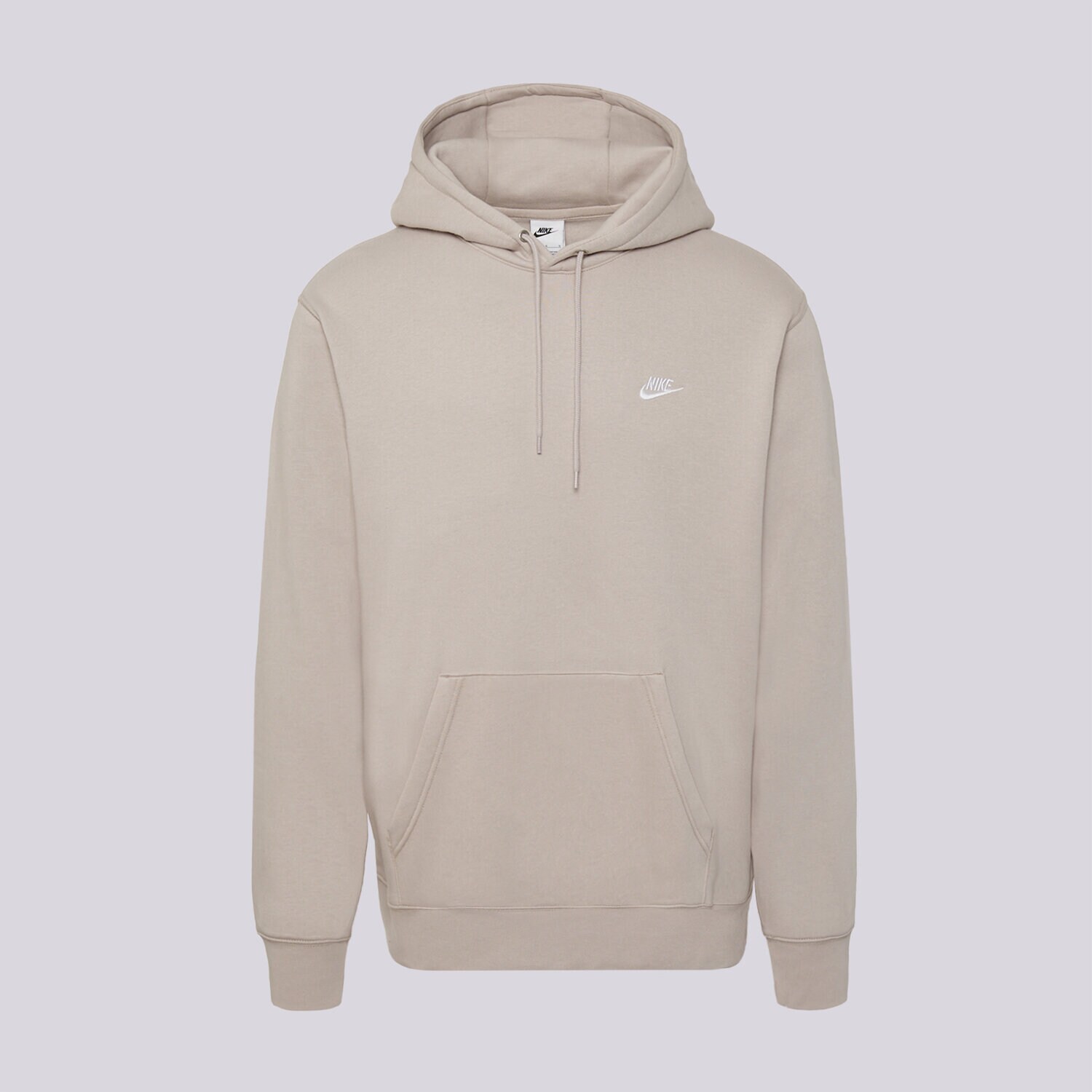 Bluza męska NIKE BLUZA Z KAPTUREM M NK CLUB BB PO HOODIE FN3859-211 BEŻOWY