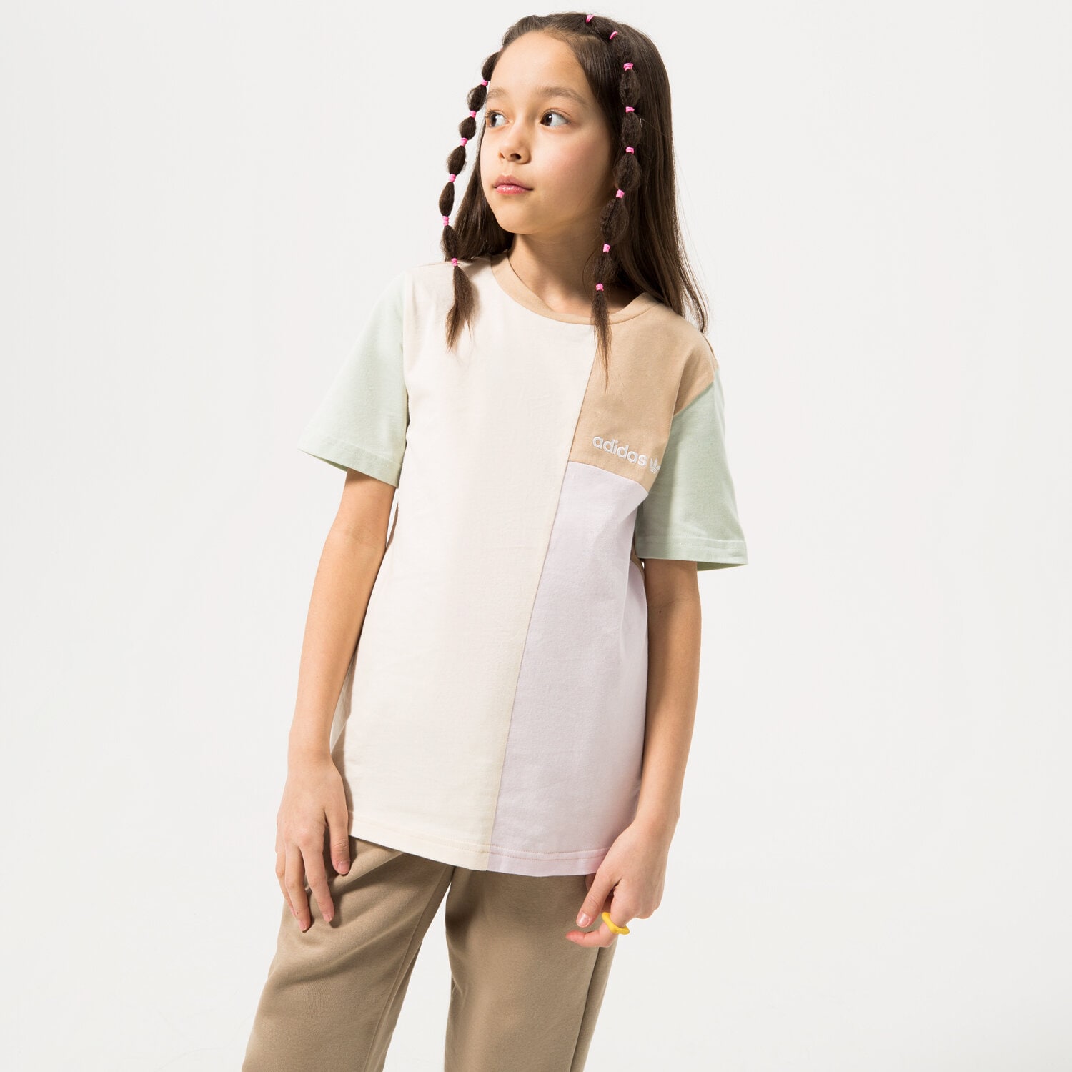 Koszulka, t-shirt dla dzieci ADIDAS T-SHIRT GIRL HK9815 RÓŻOWY