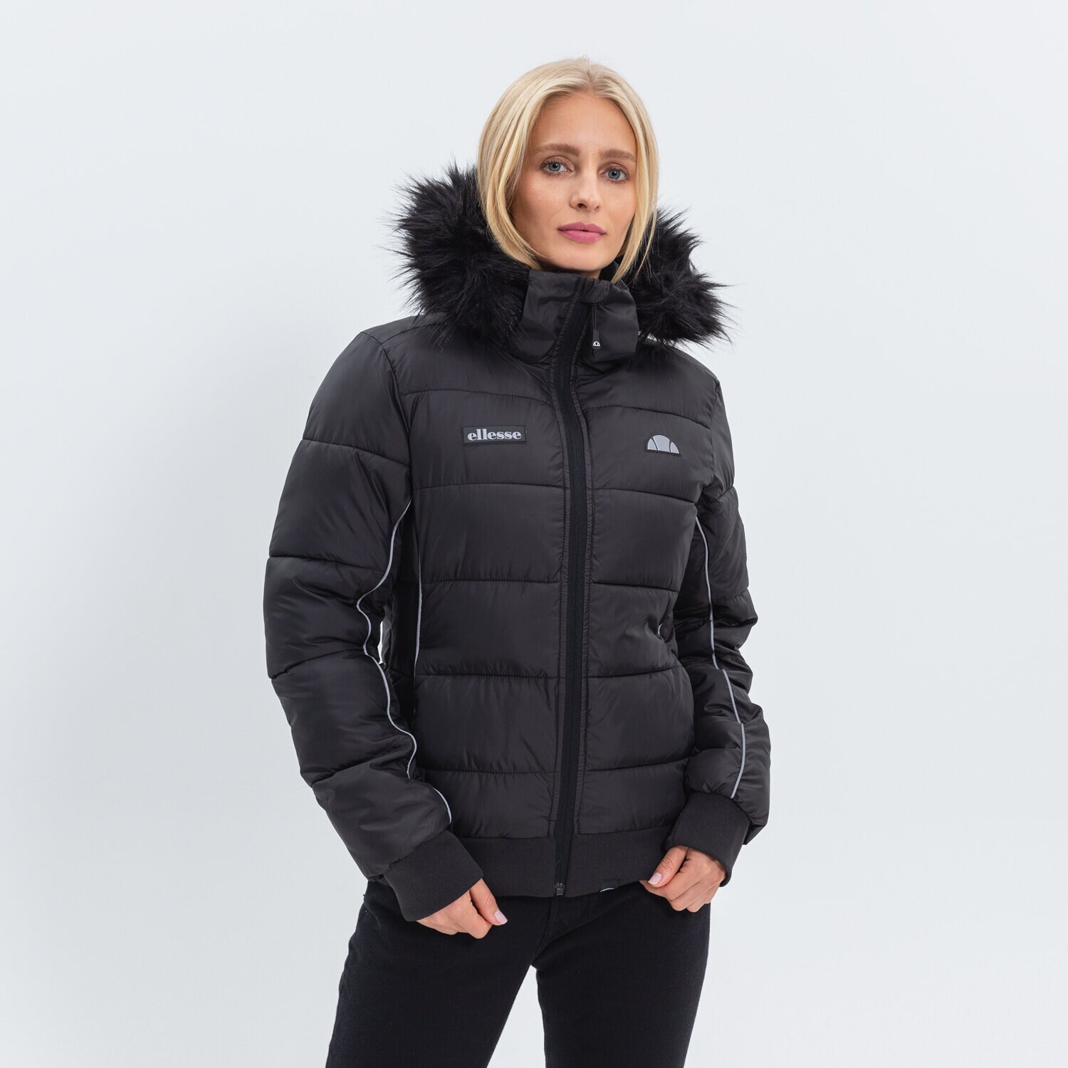 Kurtka zimowa damska ELLESSE KURTKA PUCHOWA NOUELLE PADDED JACKET BLK SGK12146011 CZARNY