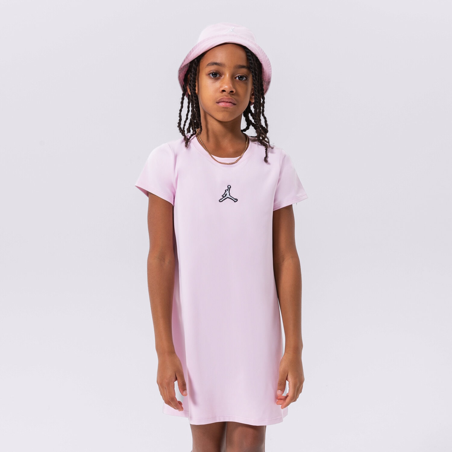 JORDAN SUKIENKA ESSENTIALS DRESS GIRL 45B809-A9Y RÓŻOWY