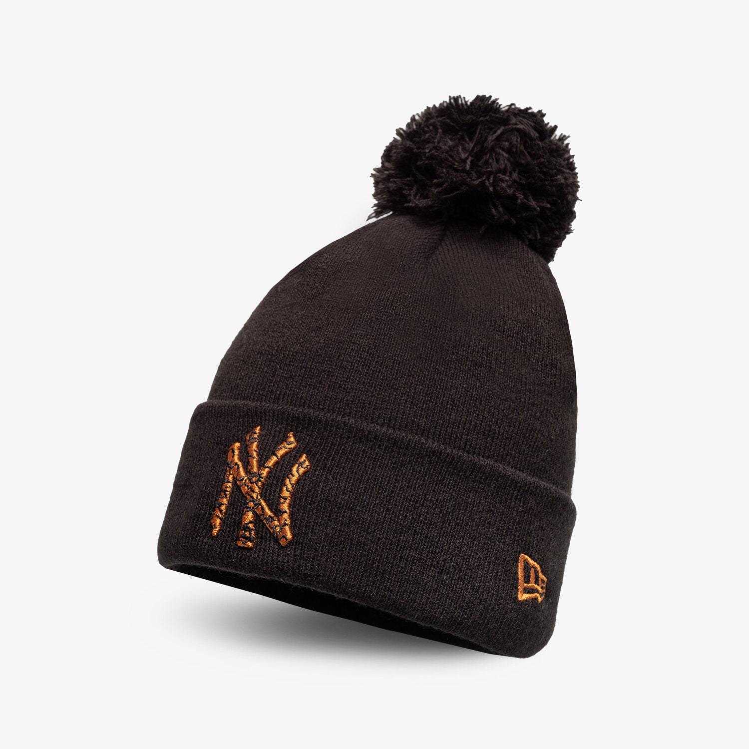 Czapka zimowa męska NEW ERA CZAPKA INFILL BOBBLE BEANIE NYY BLK NEW YORK YANKEES 60284996 CZARNY