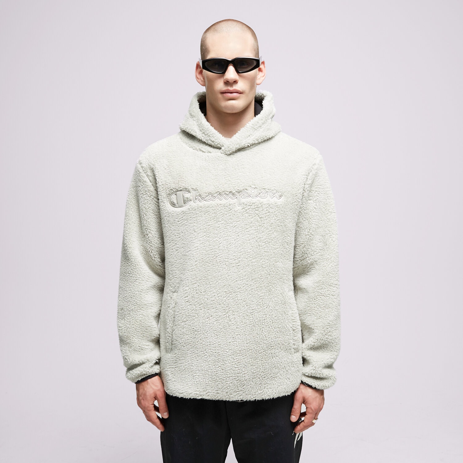 Bluza męska CHAMPION BLUZA Z KAPTUREM HOODED TOP 214973ES066 KHAKI