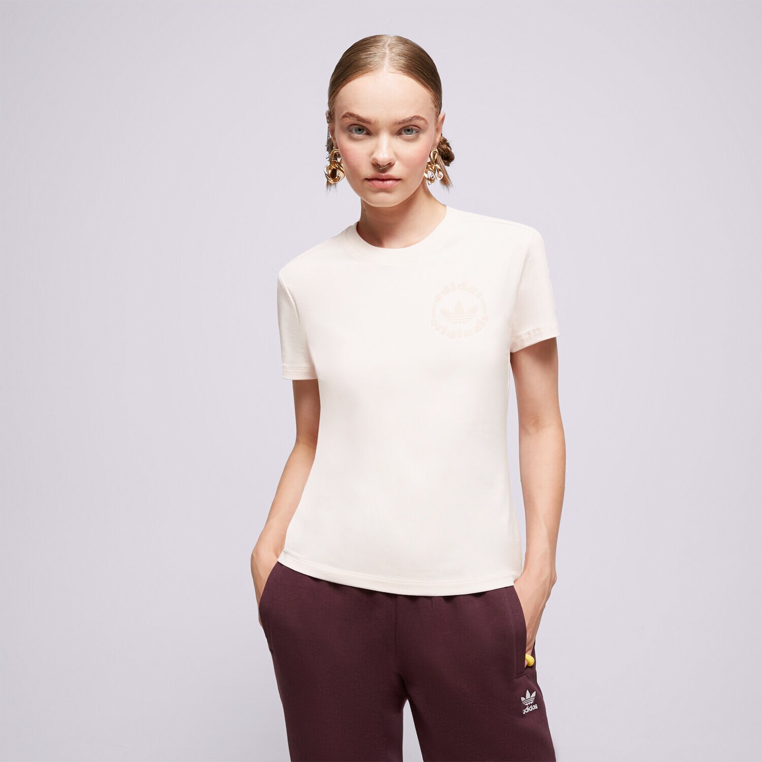 Koszulka, t-shirt damski ADIDAS T-SHIRT T-SHIRT GRAPHIC IC6046 RÓŻOWY